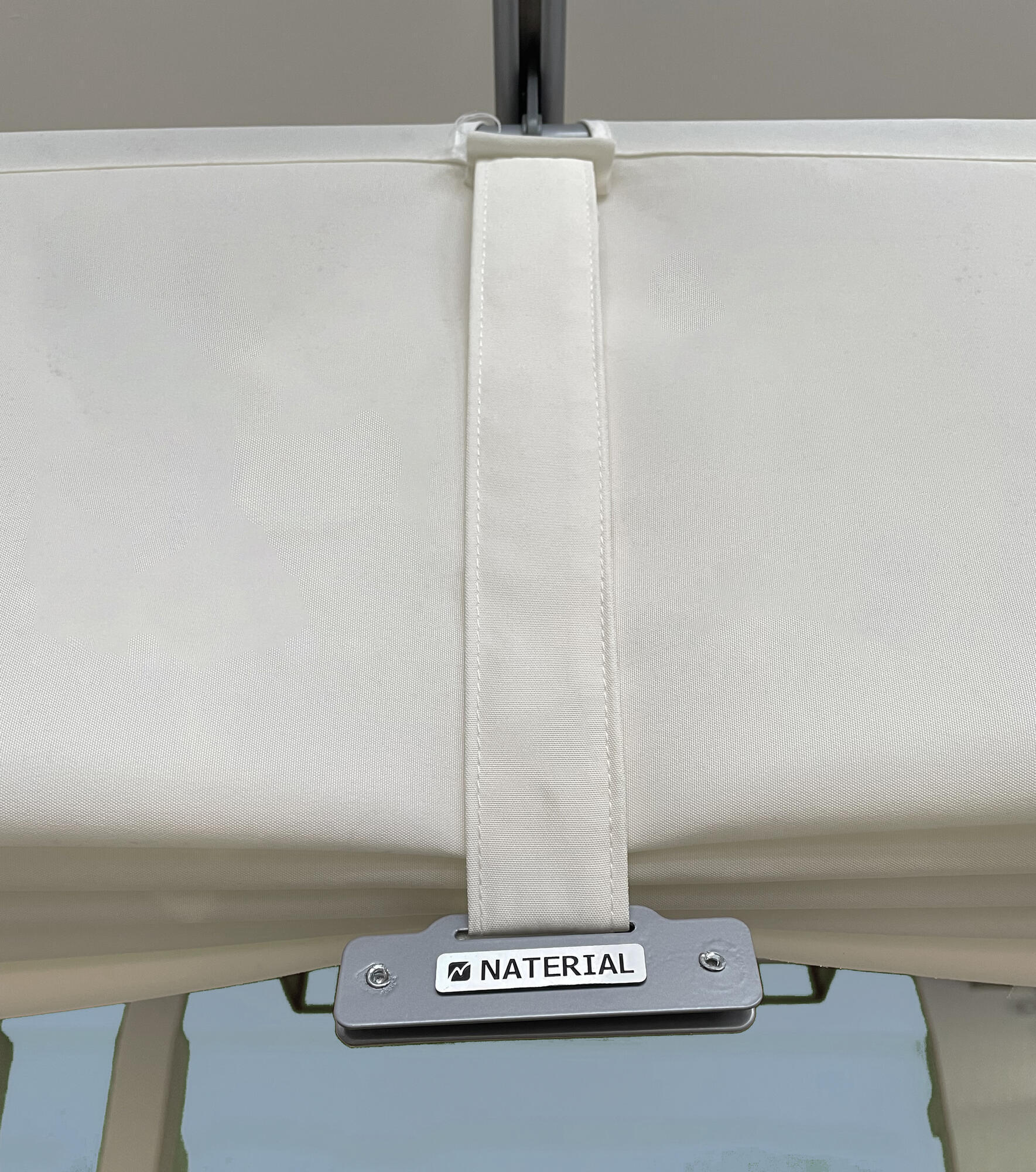 Pergola autoportante Omega, aluminium gris anthracite 2.85X4 m - 5