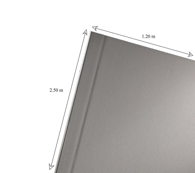 Plaque de plâtre BA 13 standard norgips NF, L.250 x l.120 cm