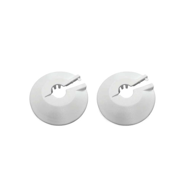 Lot de 2 rosaces ouvrantes D1mm ABS blanches, REGARDS INTERNATIONAL