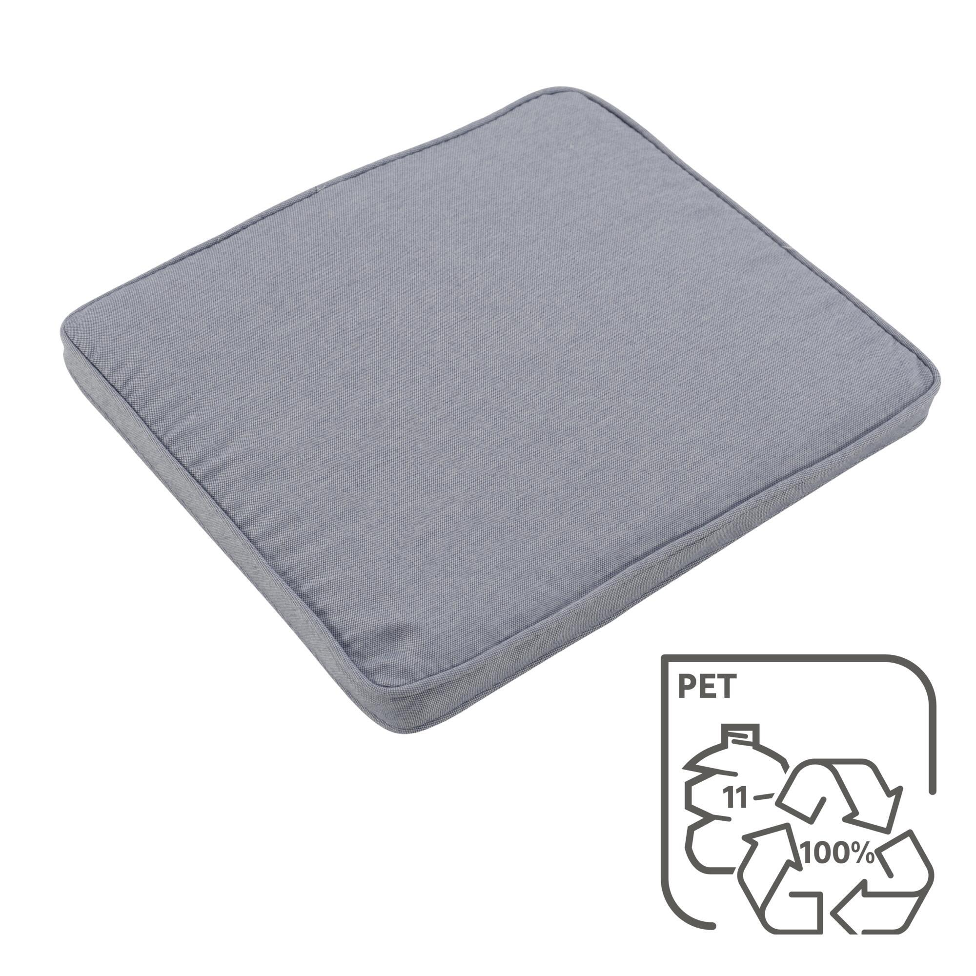 Coussin de chaise NATERIAL Reseat bleu indigo, l.39 x L.44 cm - 4