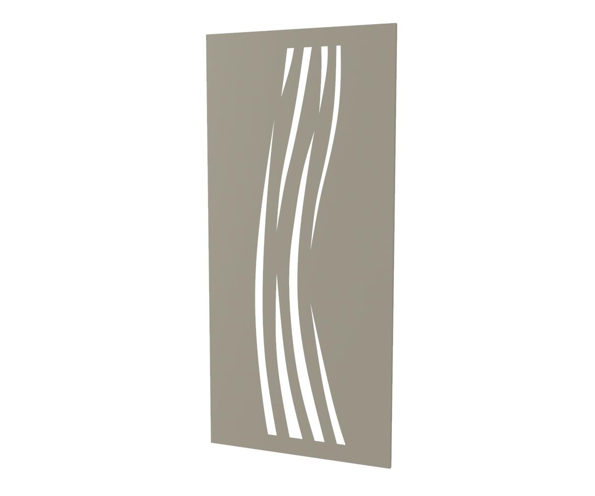 Décor aluminium vertical dunes Composite PREMIUM+ Sable, L.85 x H.180 x Ep.2,1cm - 2