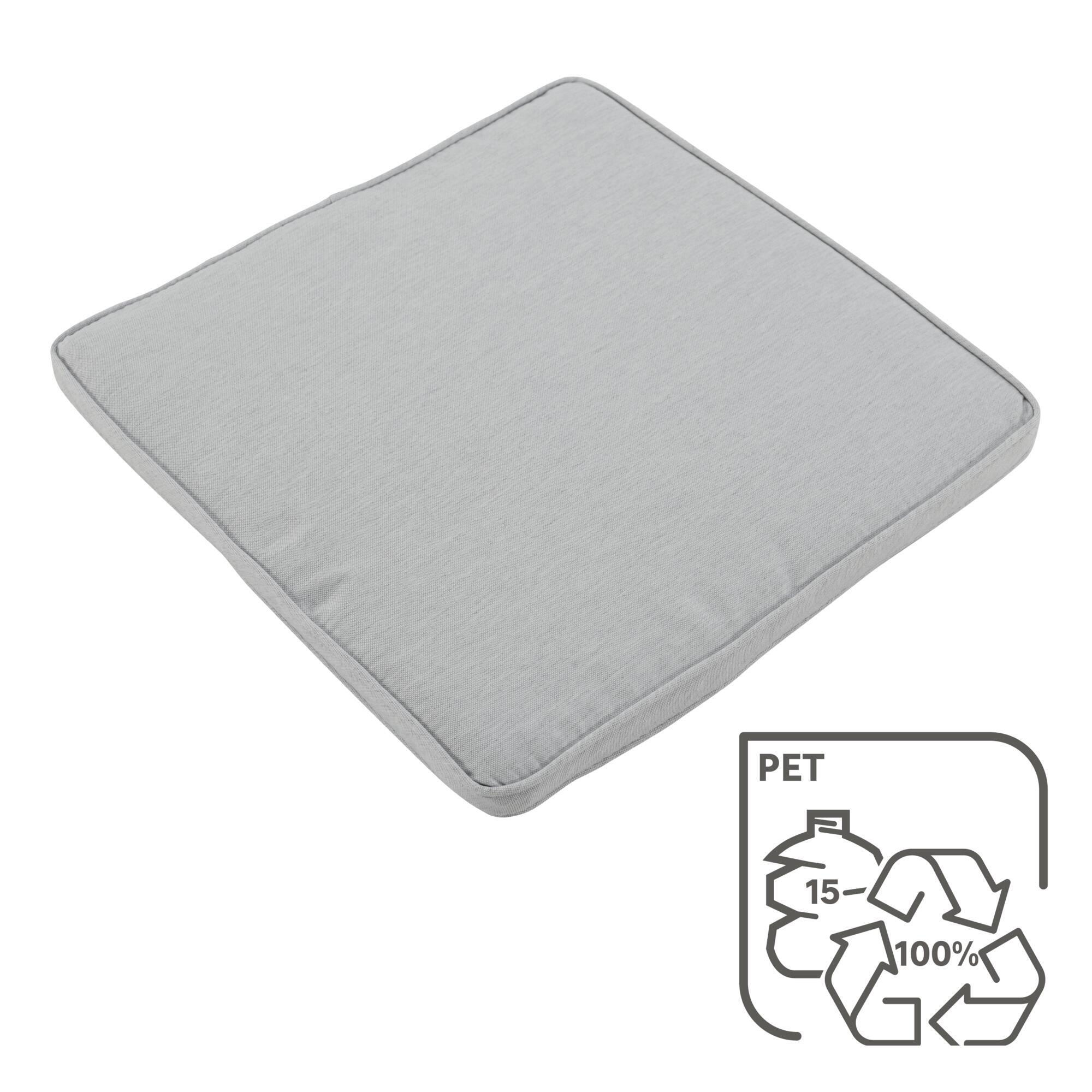 Cuscino per sedia in poliestere RESEAT grigio antracite 50 x 50 x Sp 4 cm - 12