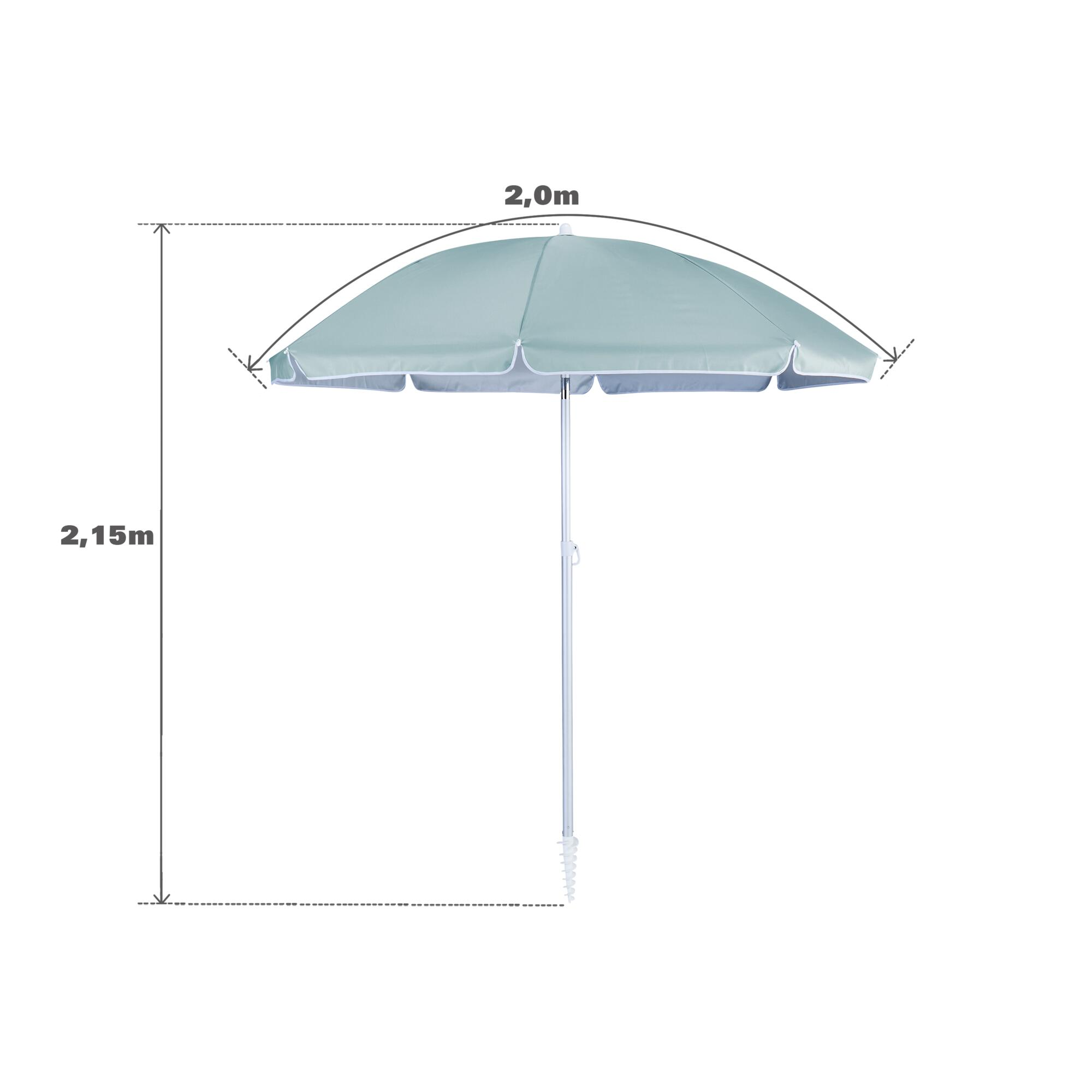 Parasol NATERIAL Vali vert octogonal - 11