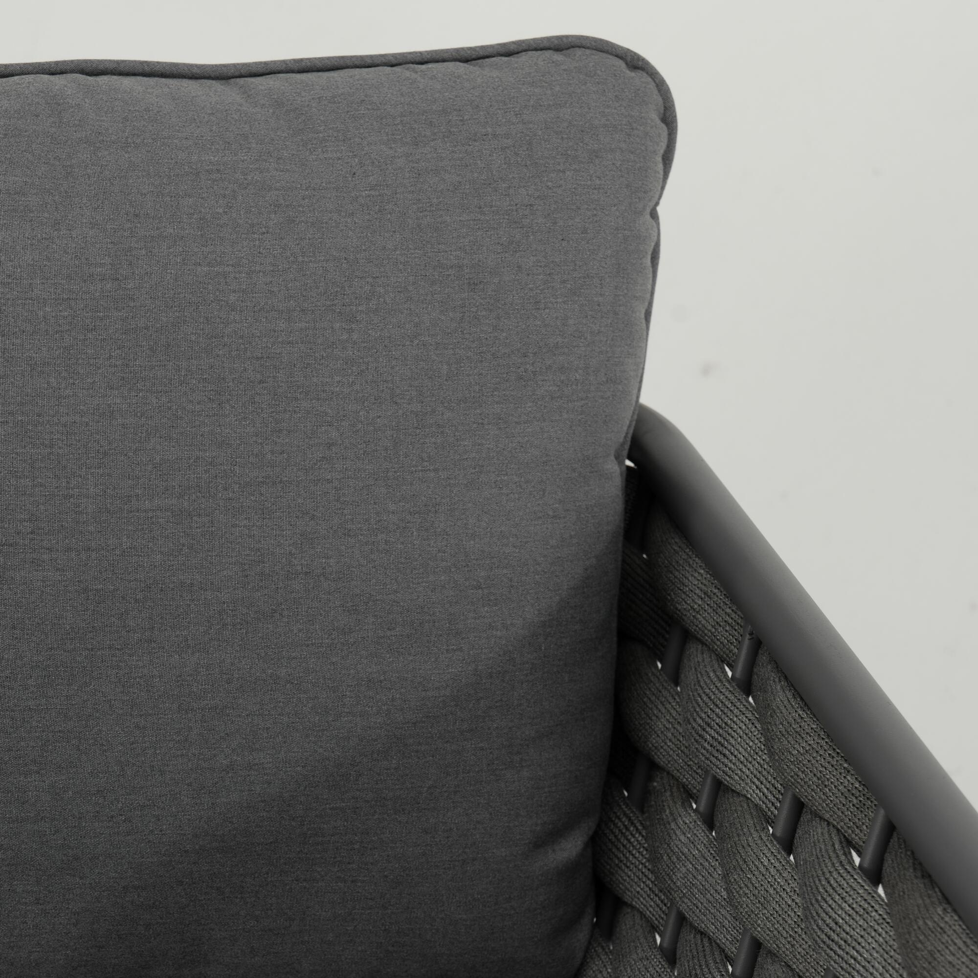 Conjunto jardim relax mesa, sofá alumínio Nilo Naterial - 18