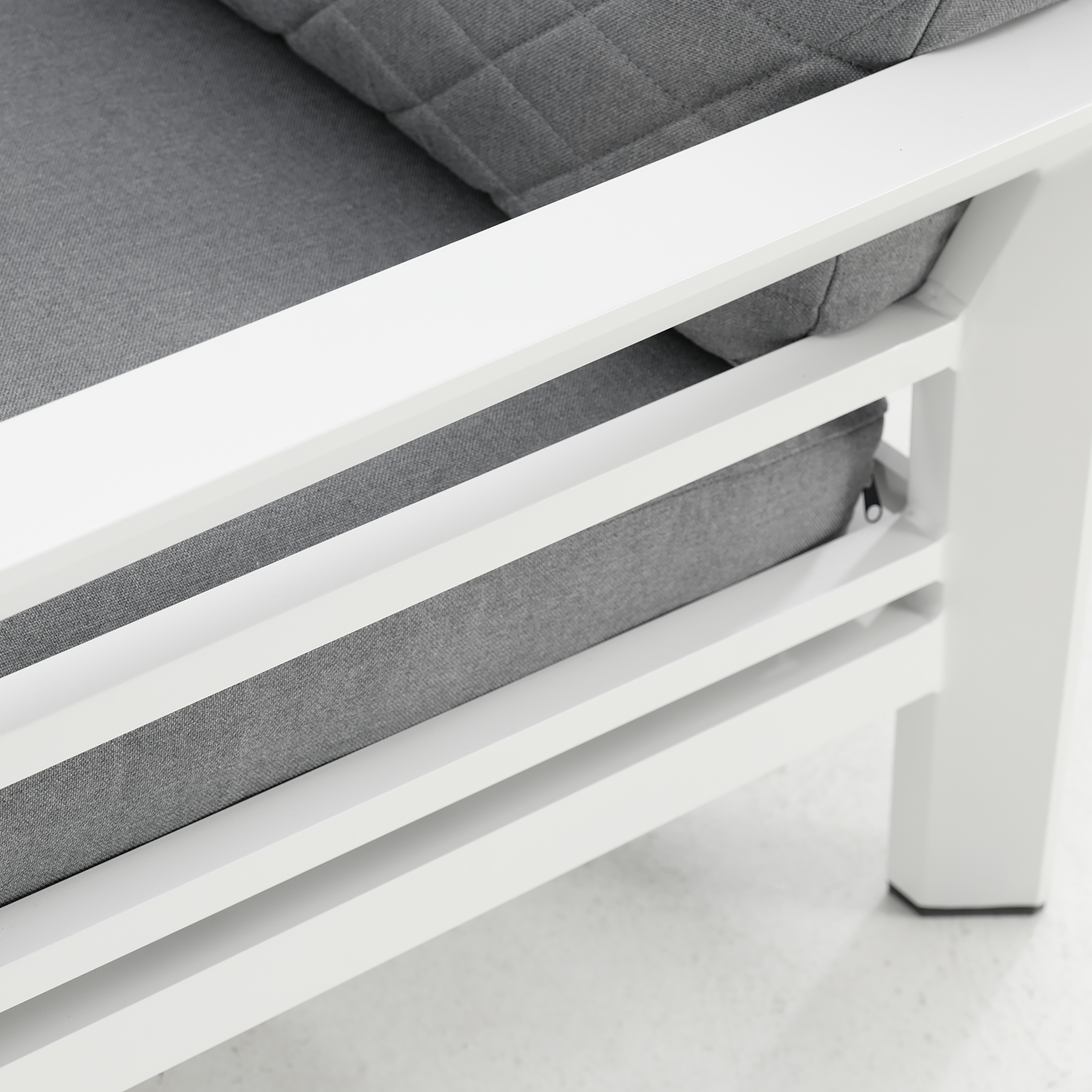 Set de porche de aluminio Naterial Augus blanco para 6 personas - 28