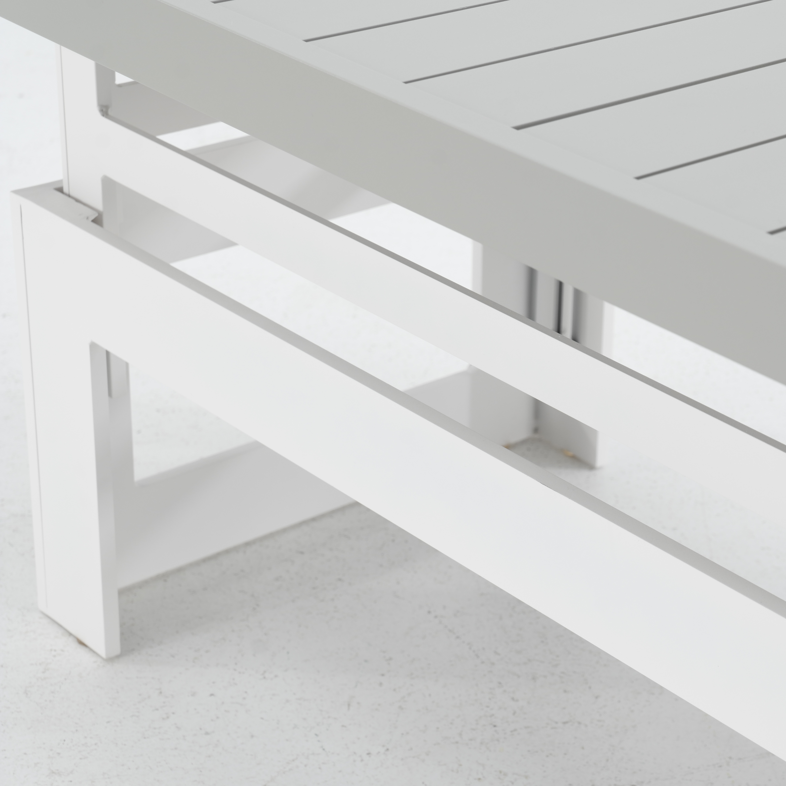 Tavolino da esterno Las Vegas NATERIAL in alluminio grigio 143.5x80cm - 11