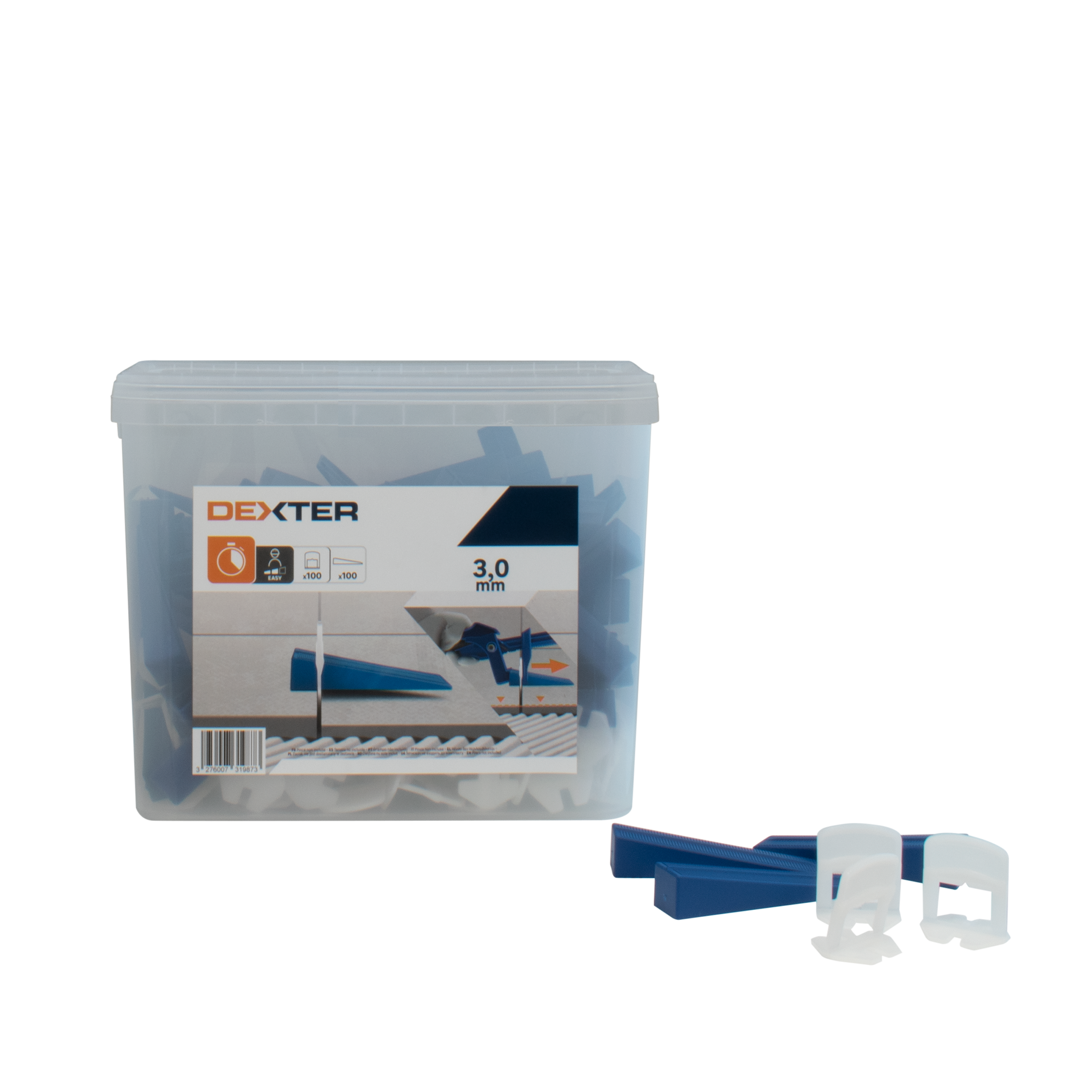 Kit 100 croisillons autonivelants et 100 cales DEXTER, Ep.3 mm - 3