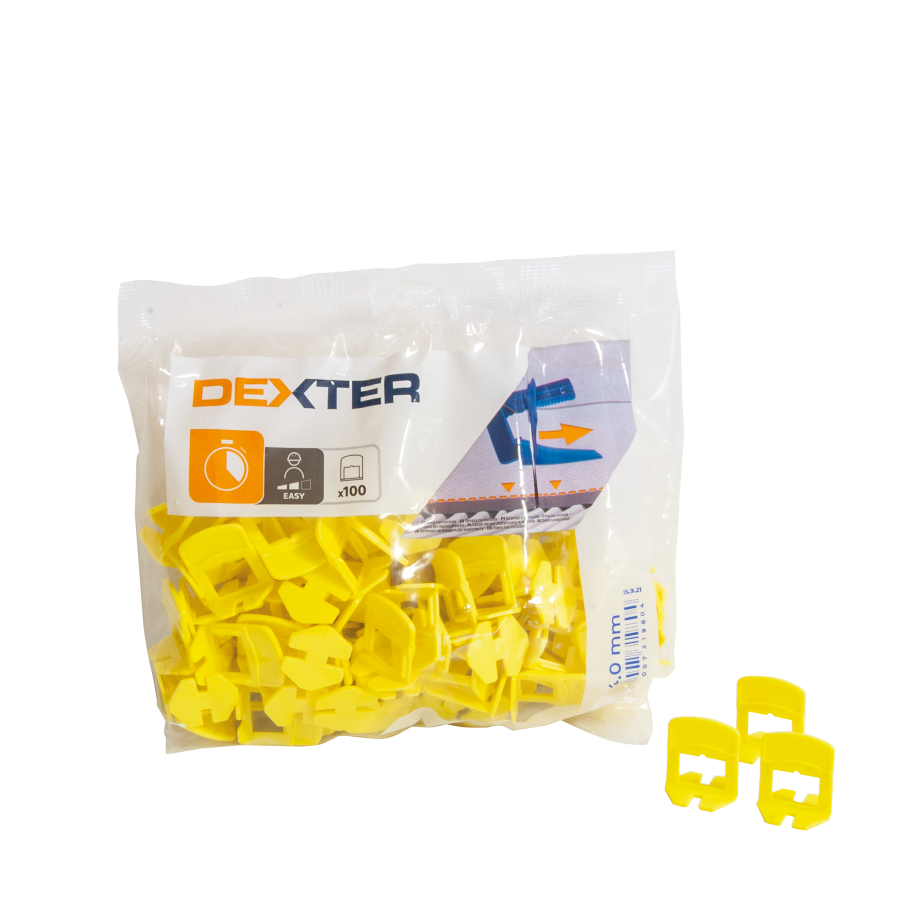 Lot de 100 croisillons à cale autonivelante DEXTER, Ep.4 mm - 3