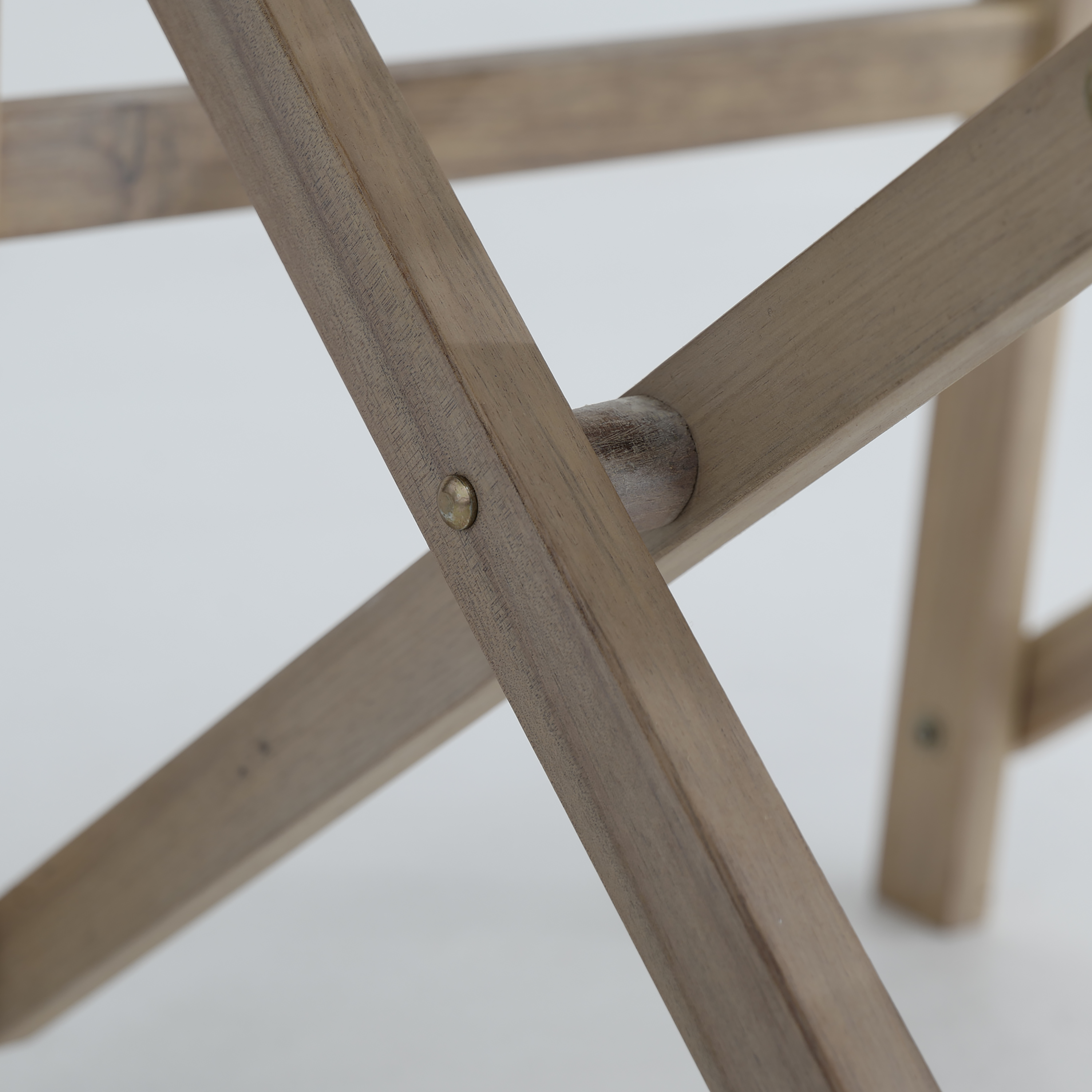 Silla de director de jardín de madera NATERIAL Solis crema - 13