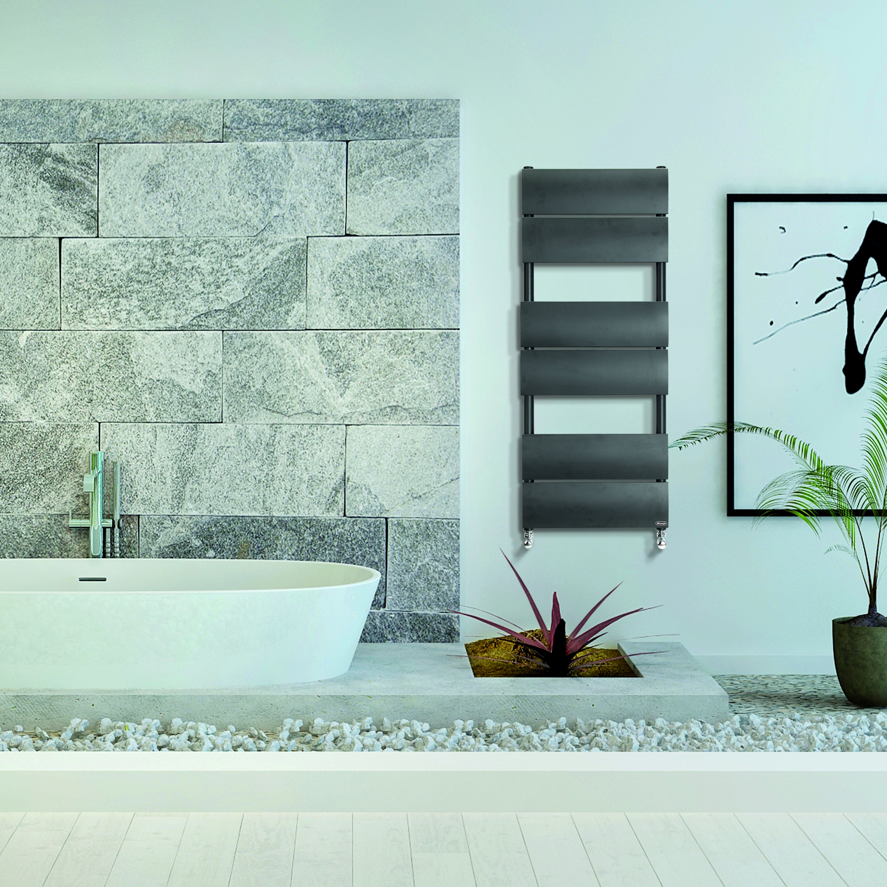 Termoarredo Ad Acqua Dalia - Antracite, Misure 1430 Mm X 600 Mm