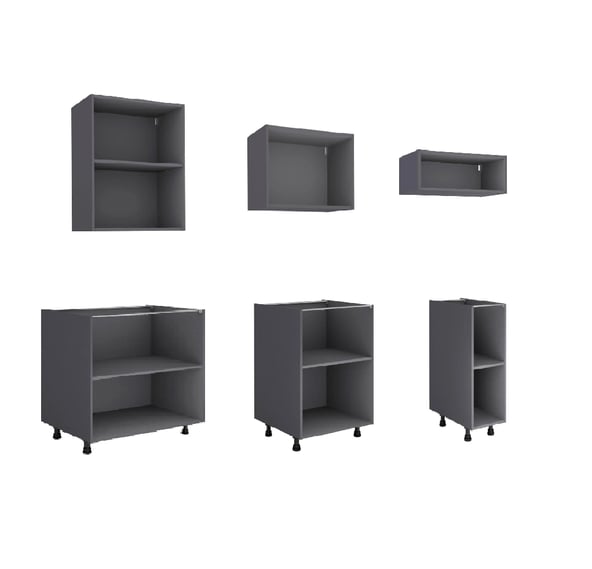 synoptique caisson cuisine gris