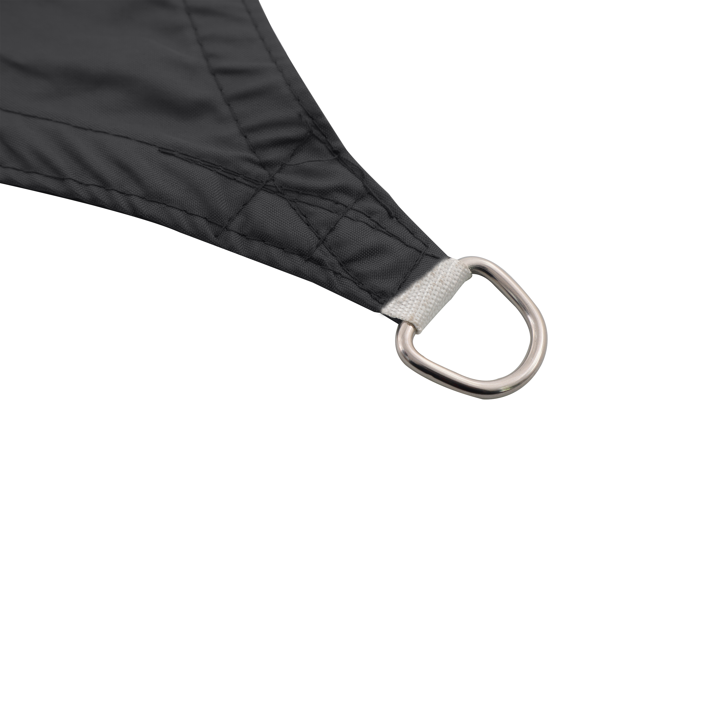 Vela ombreggiante rettangolare grigio scuro 300 x 400 cm - 4