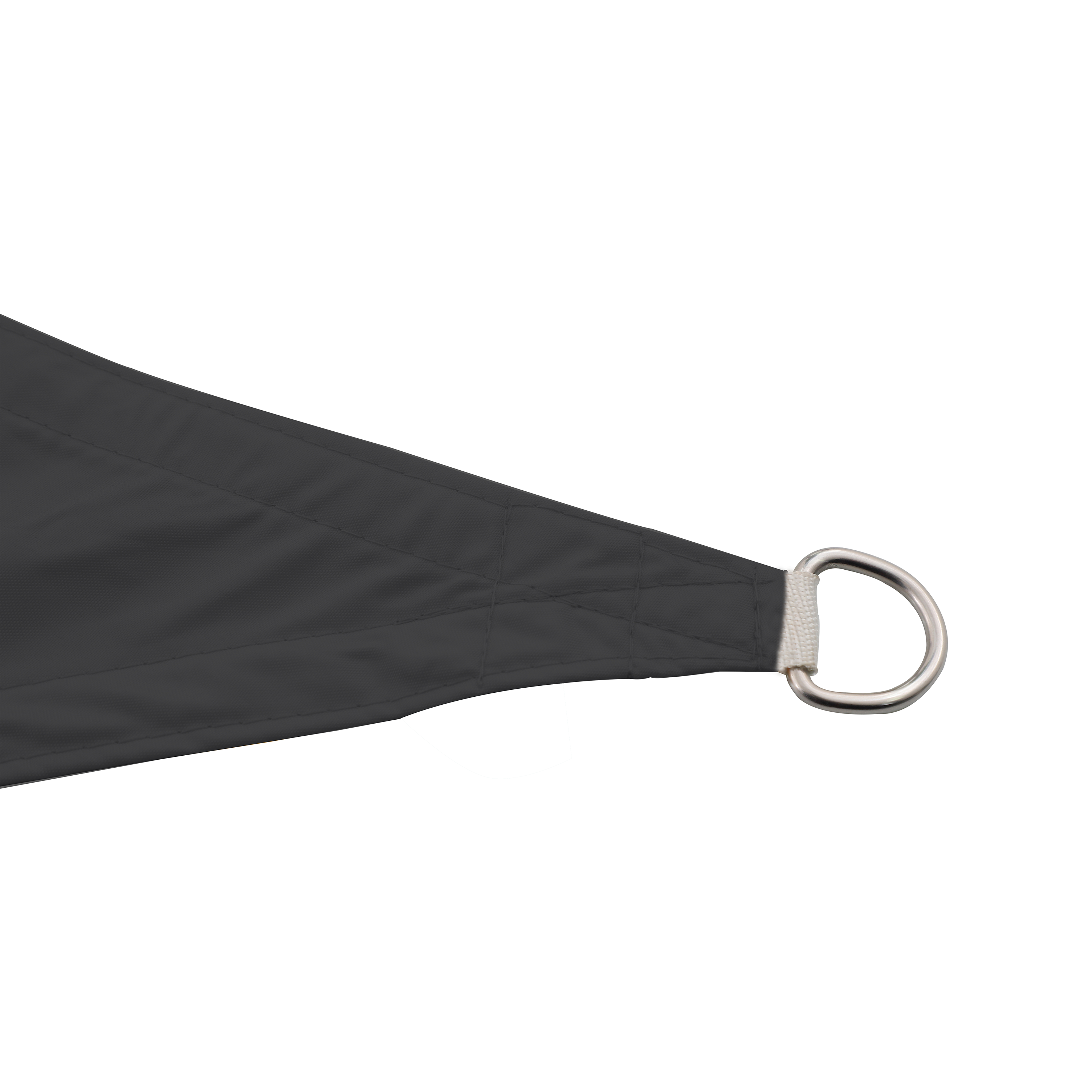 Voile d'ombrage triangulaire gris anthracite L.360 x l.360 cm - 5