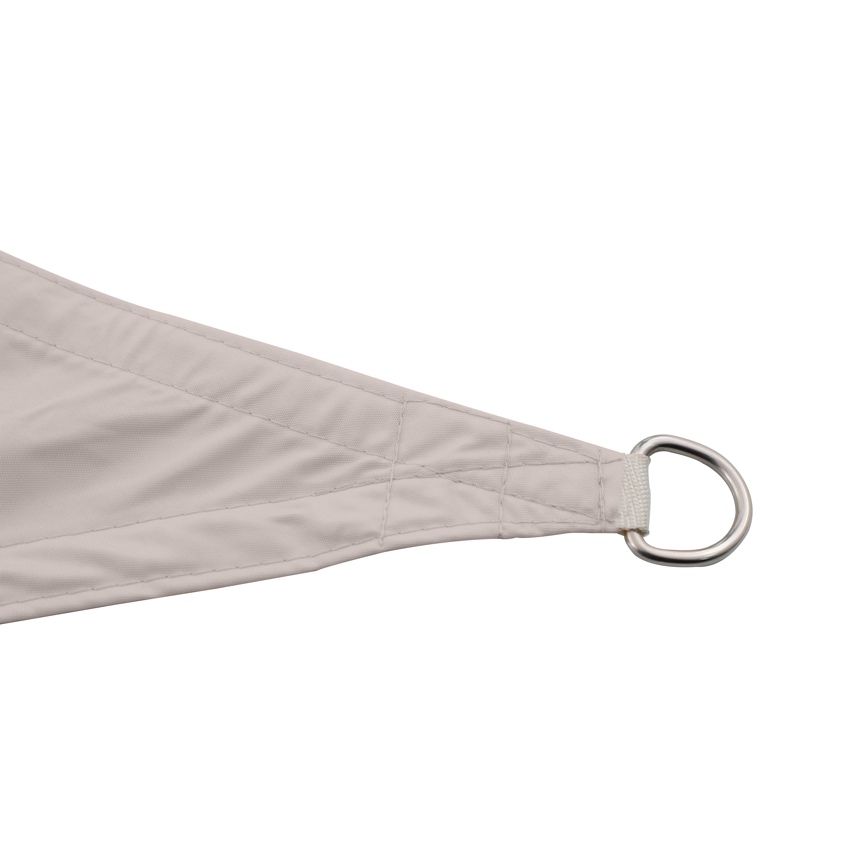 Voile d'ombrage triangulaire taupe NATERIAL, L.360 x l.360 cm - 3