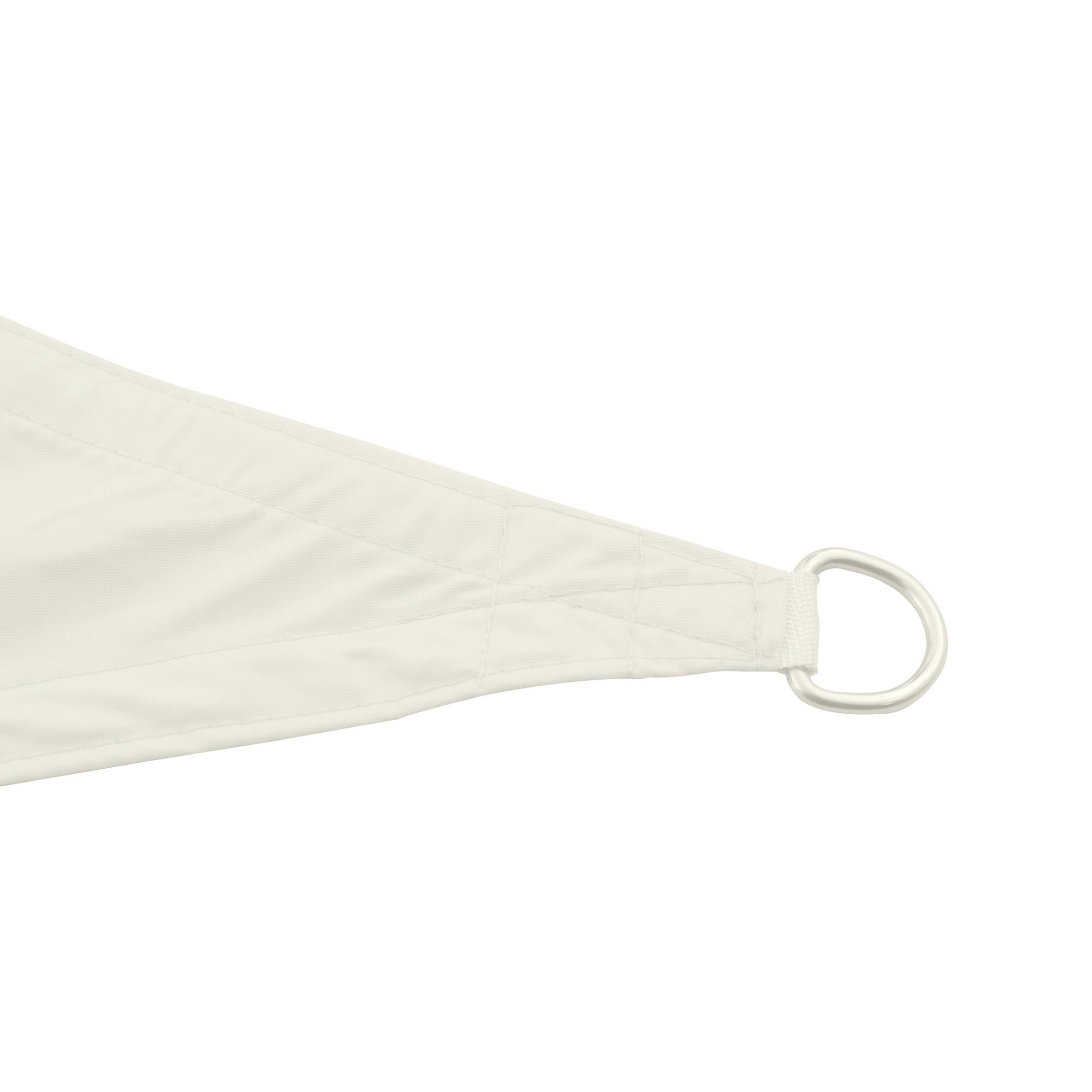 Vela ombreggiante triangolare bianco 360 x 360 cm - 6
