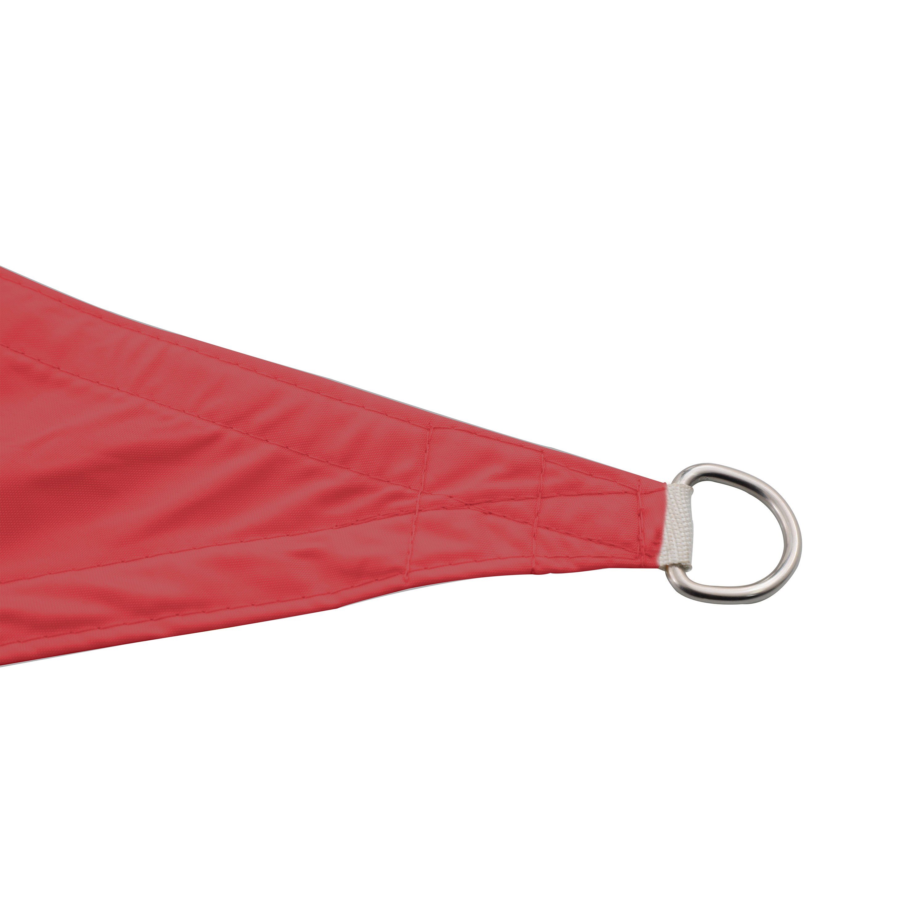 Voile d'ombrage polyester triangulaire rouge carmen Hegoa,NATERIAL L.360xl.360cm - 3