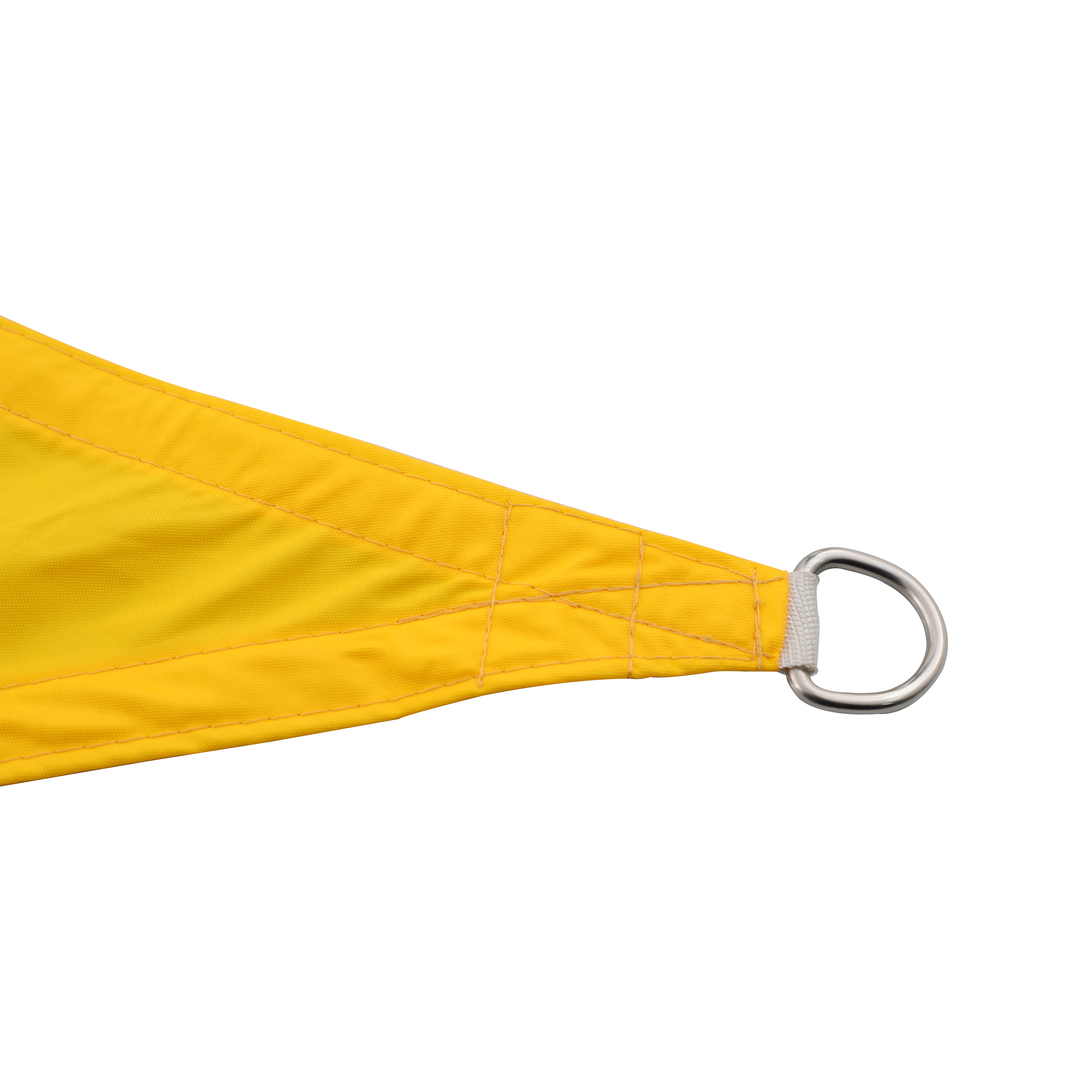 Voile d'ombrage triangulaire jaune L.360 x l.360 cm - 4