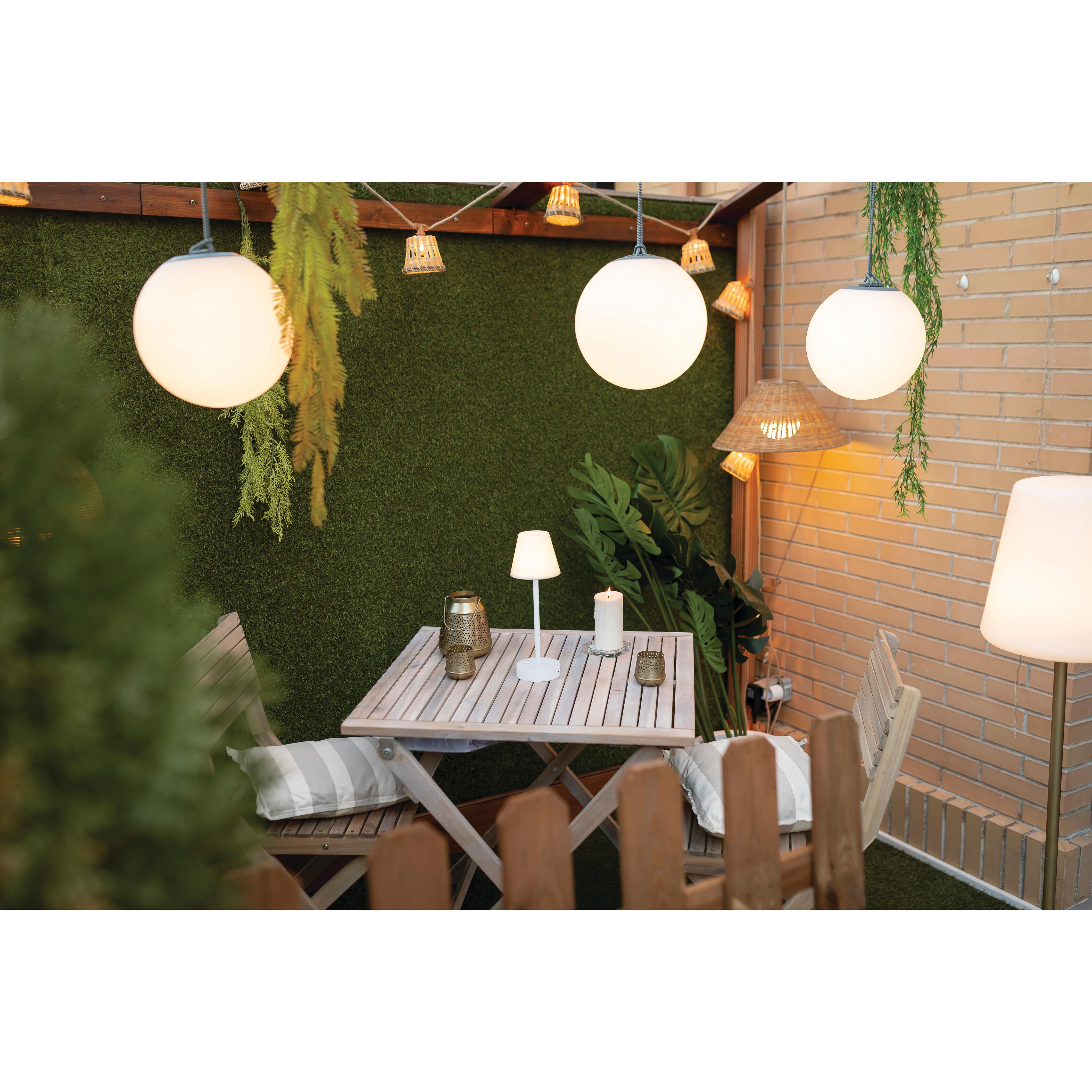 Lampada solare decorativa Lola, in polietilene, luce rgb multicoloredimmerabile NEWGARDEN - 3