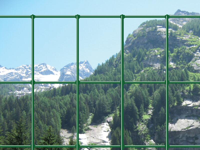 Rotolo di rete metallica saldato FERRO BULLONI Electroplast verde L 10 x H 1 m, maglia L13x13H mm - 2