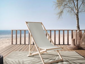 Lettino mare stabilimento spiaggia in alluminio,viti INOX 190x70xh40/90cm  sdraio (ECRU') : : Giardino e giardinaggio