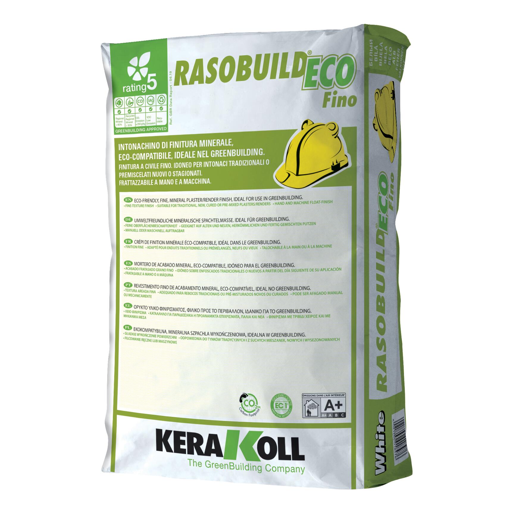 Malta KERAKOLL RASOBUILD ECO FINO BIANCO 25 kg - 2