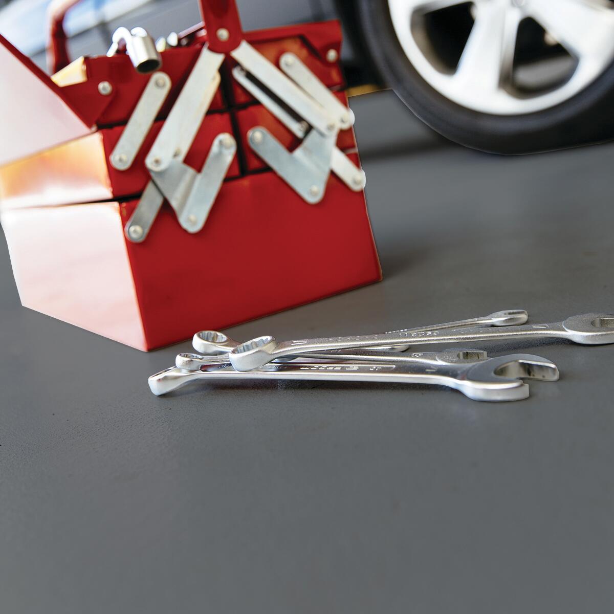 Smalto per pavimenti interni con solvente V33 grigio scuro lucido 0.5 L - 2