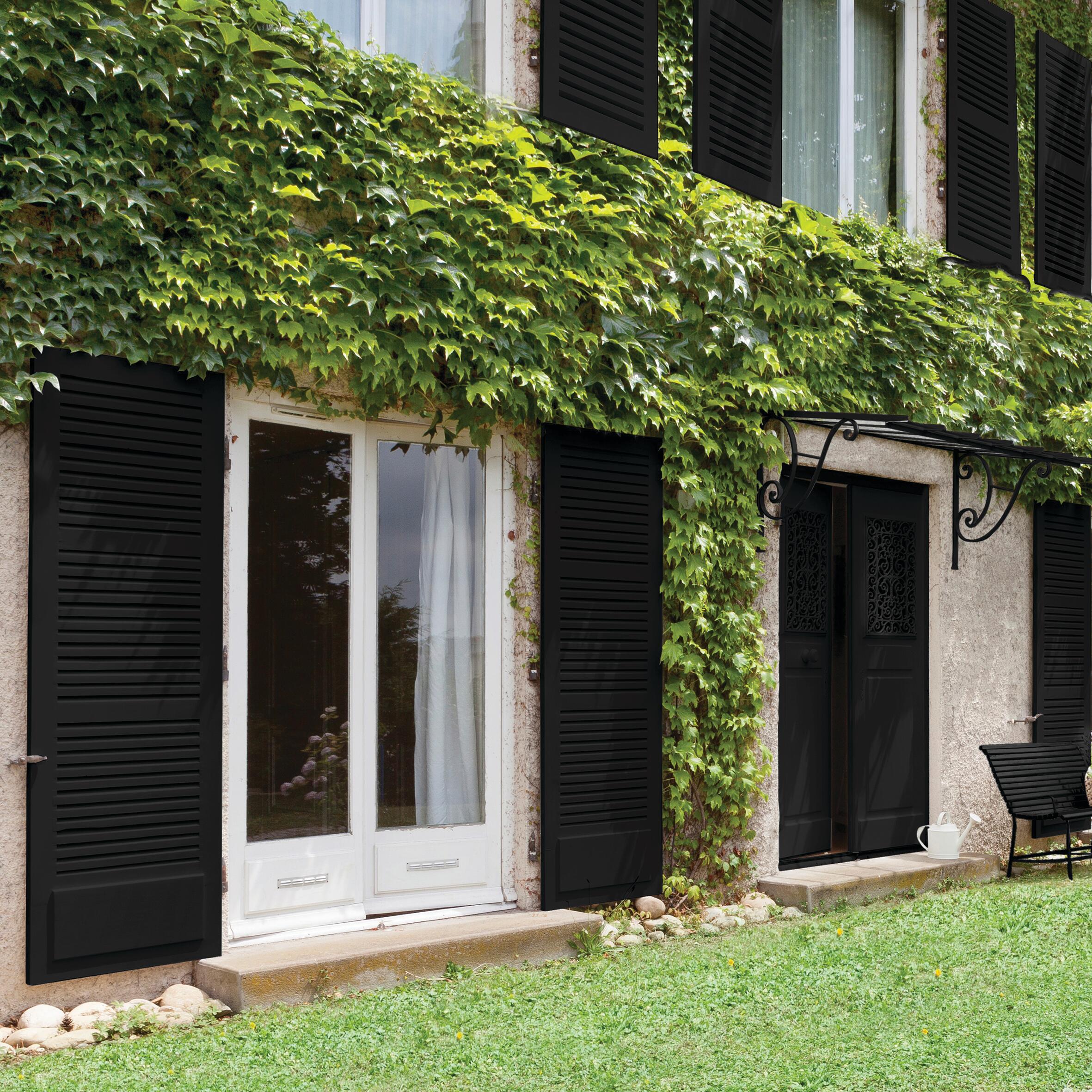 Vernice da esterno diretto sulla ruggine per legno e alluminio e ferro e plastica V33 4in1 nero ral9005 satinato, 0.5 l - 2