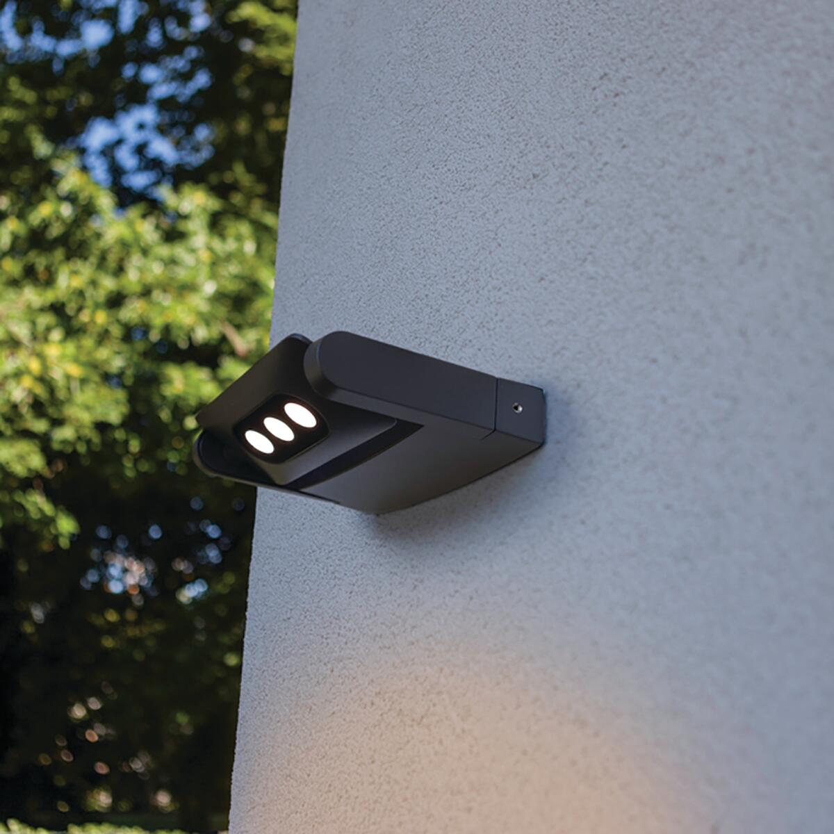 Aplique miniledspot lutec módulo led gris 650 lm
