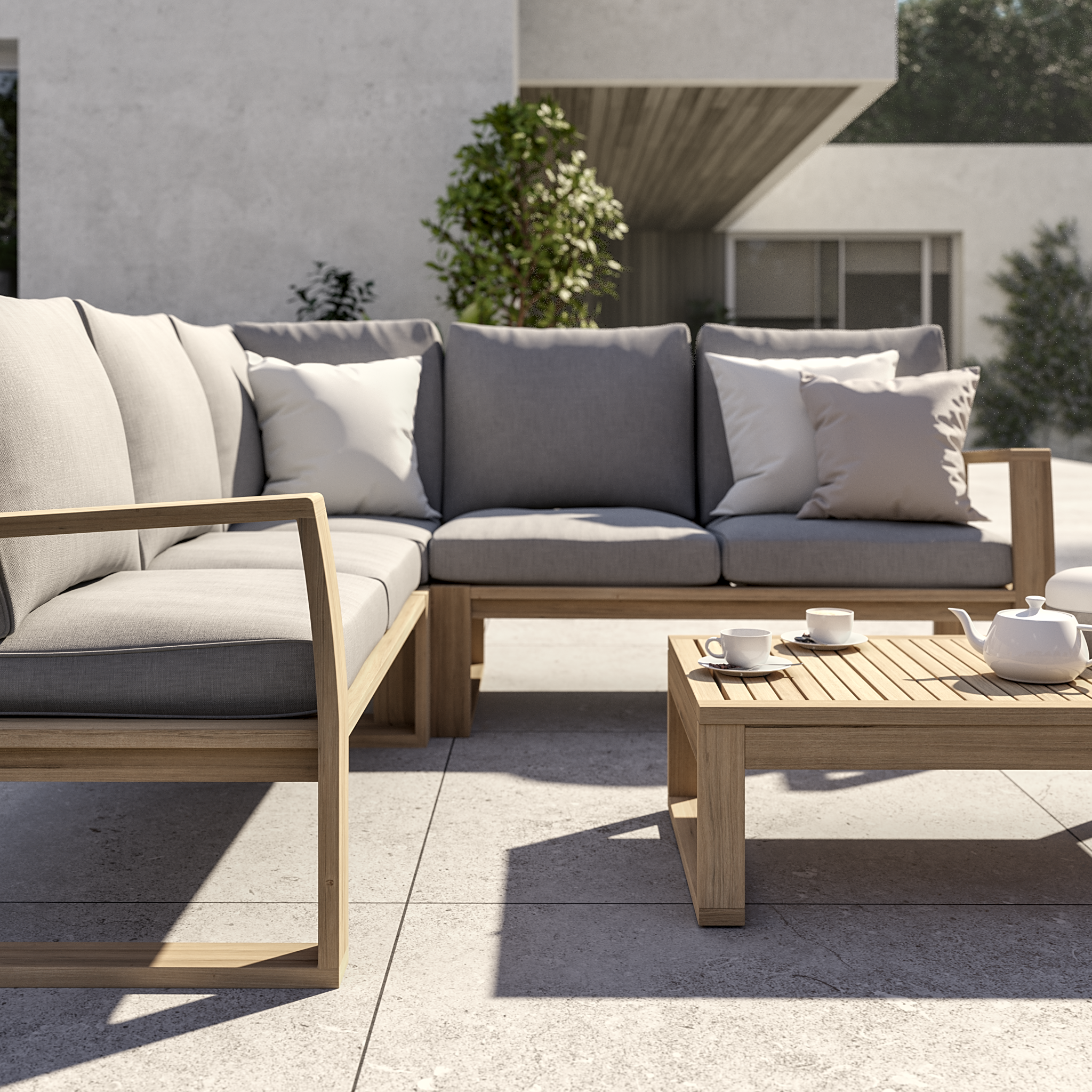 Sofá de jardim relax NATERIAL SOLARIS COMFORT CANTO - 14