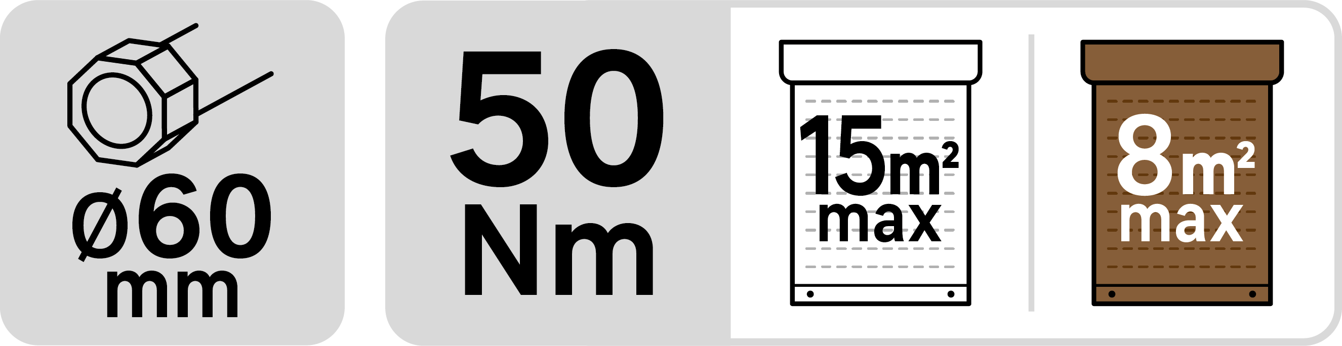 Napęd do rolet antywłamaniowych 45 mm 50 Nm LEXMAN - 3