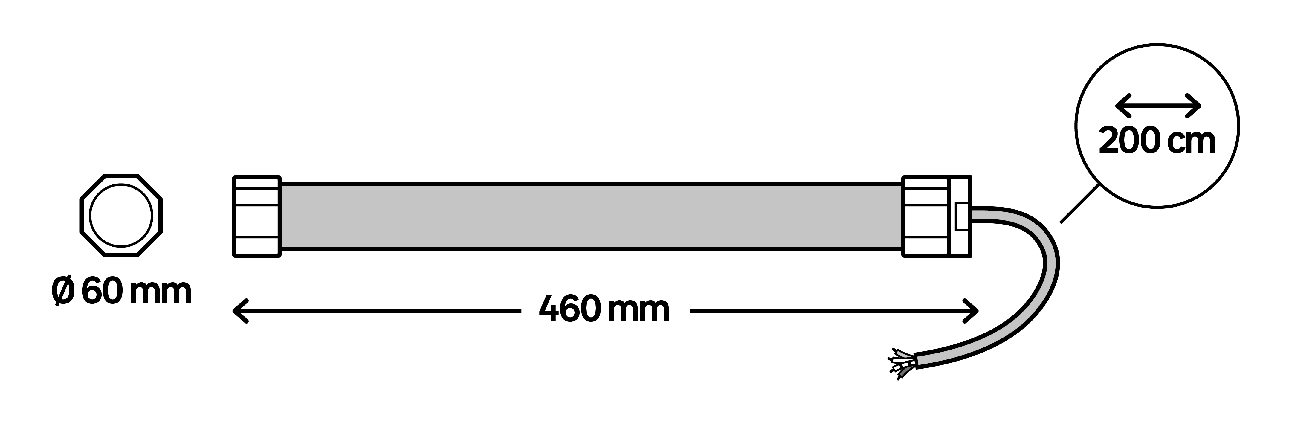 Motorizzazione tapparella avvolgibile LEXMAN WSS50-30/13-L 30 nm - 5