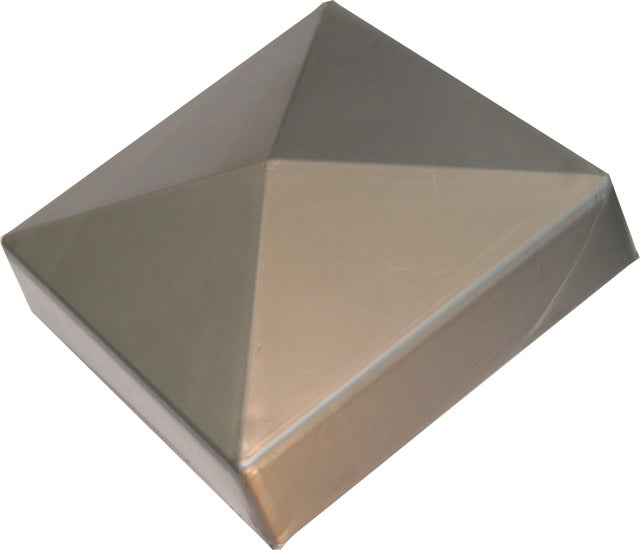 Copripalo quadrato in pvc grigio L 7 x H 3 x P 7 cm