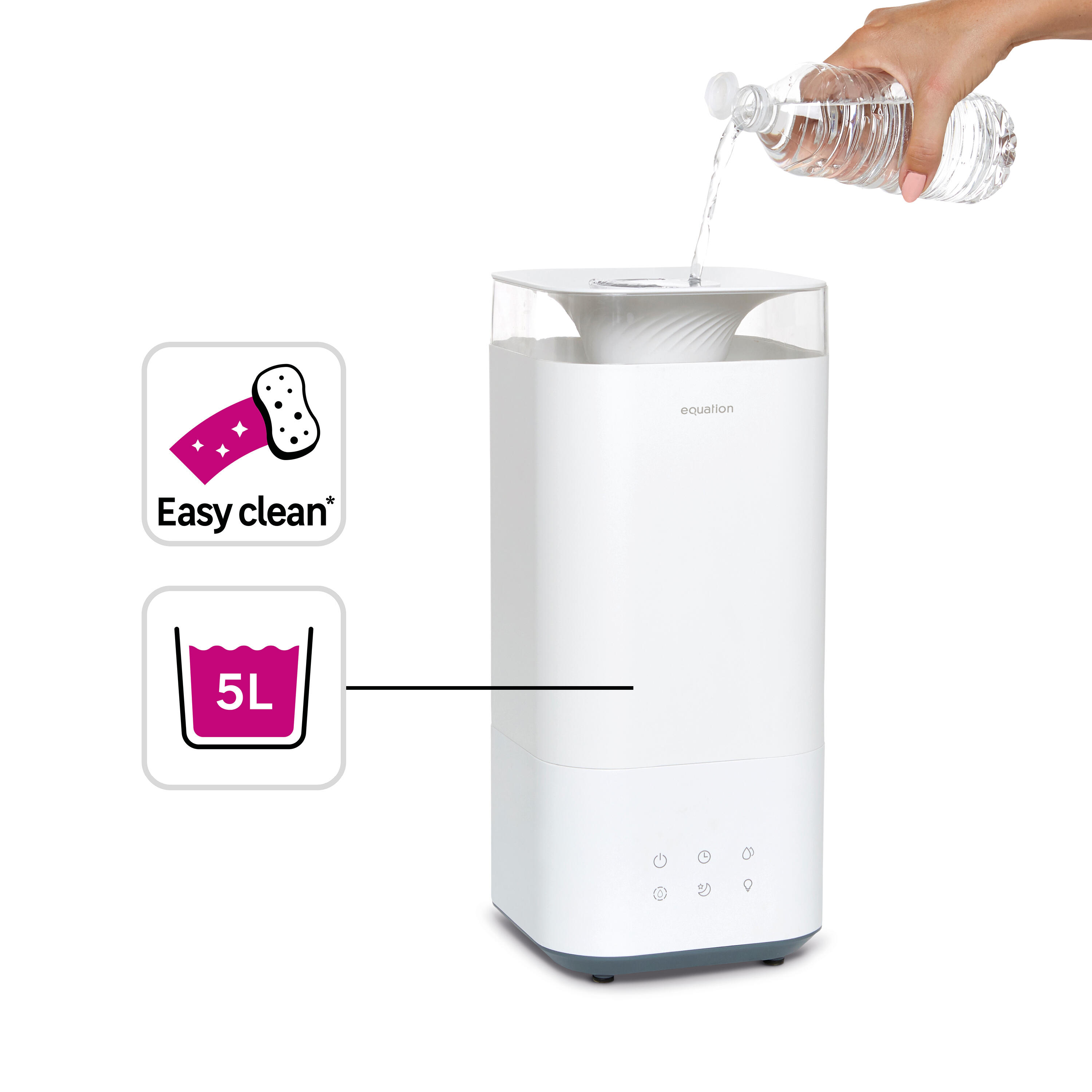 Umidificador de ar Air Adapt, fácil de usar, desligamento automático - 4