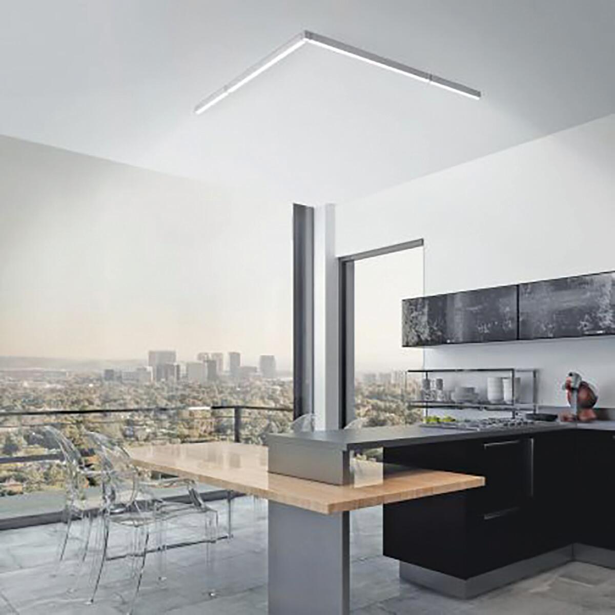 Plafoniera LED Slimline Ø 100 cm argento IP20 bianco naturale INSPIRE - 3