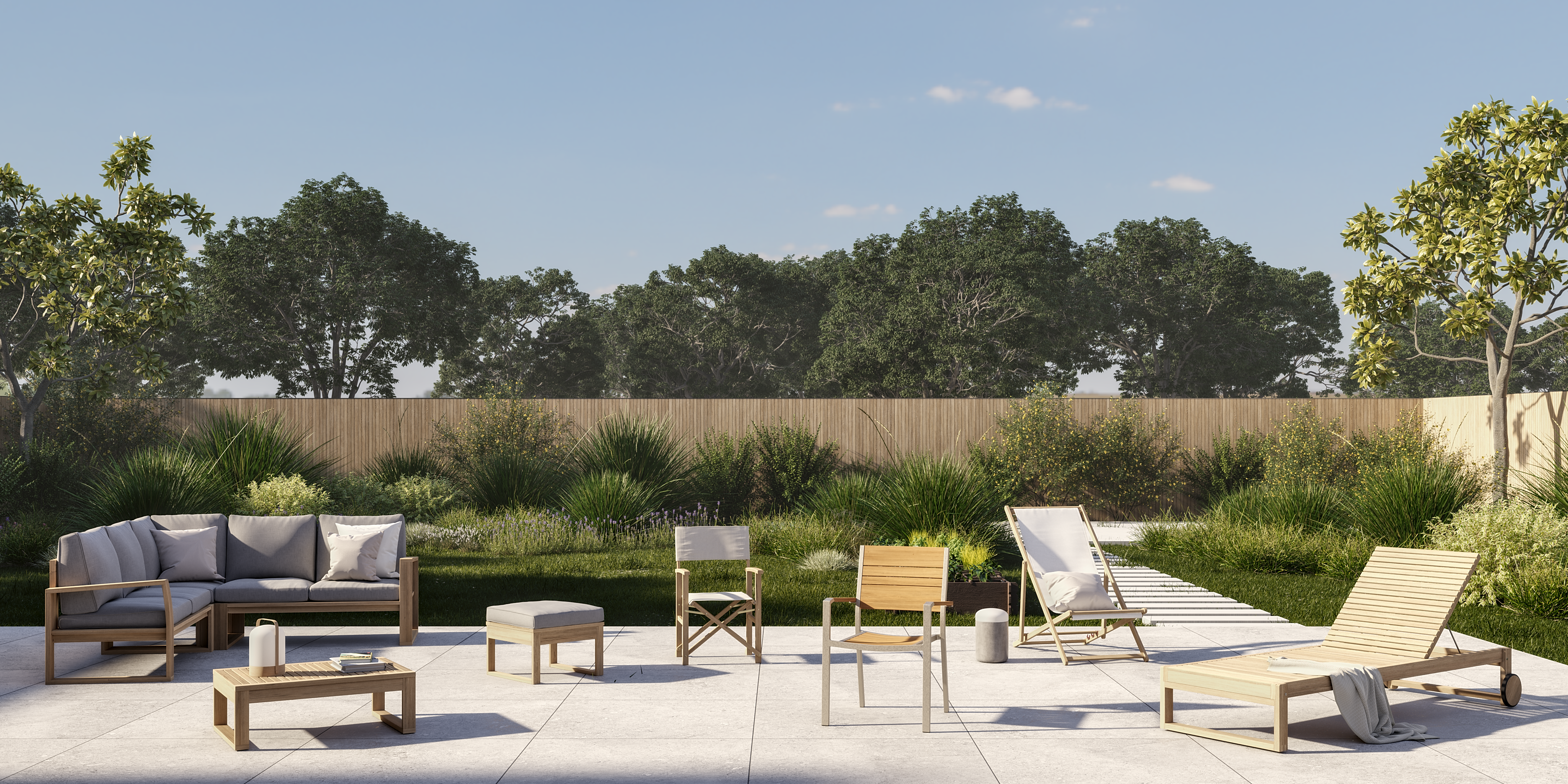 Cadeira de alumínio NATERIAL MENORCA 57X55CM POLYWOOD - 5