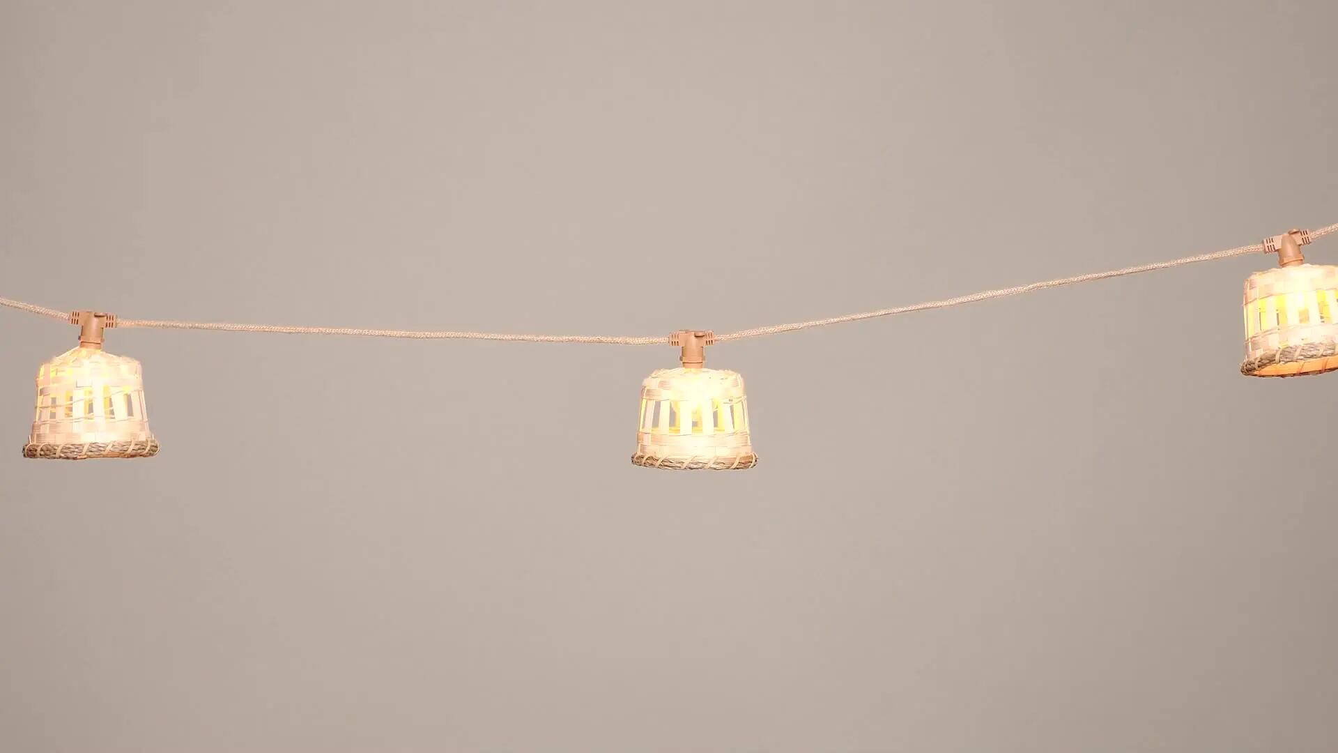 Ghirlanda luminosa Aurora 10 luci cavo 3 mt beige IP44 NEWGARDEN - 12