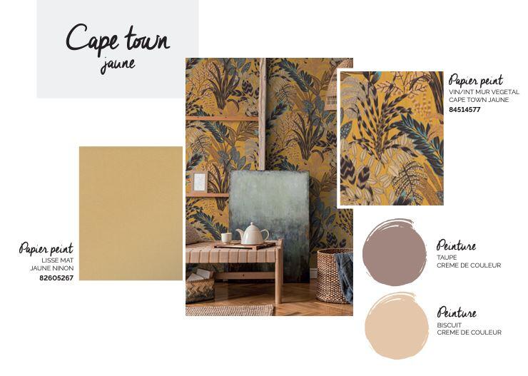 Carta da parati Stor2 Tropical giallo, 53 cm x 10.05 m - 6