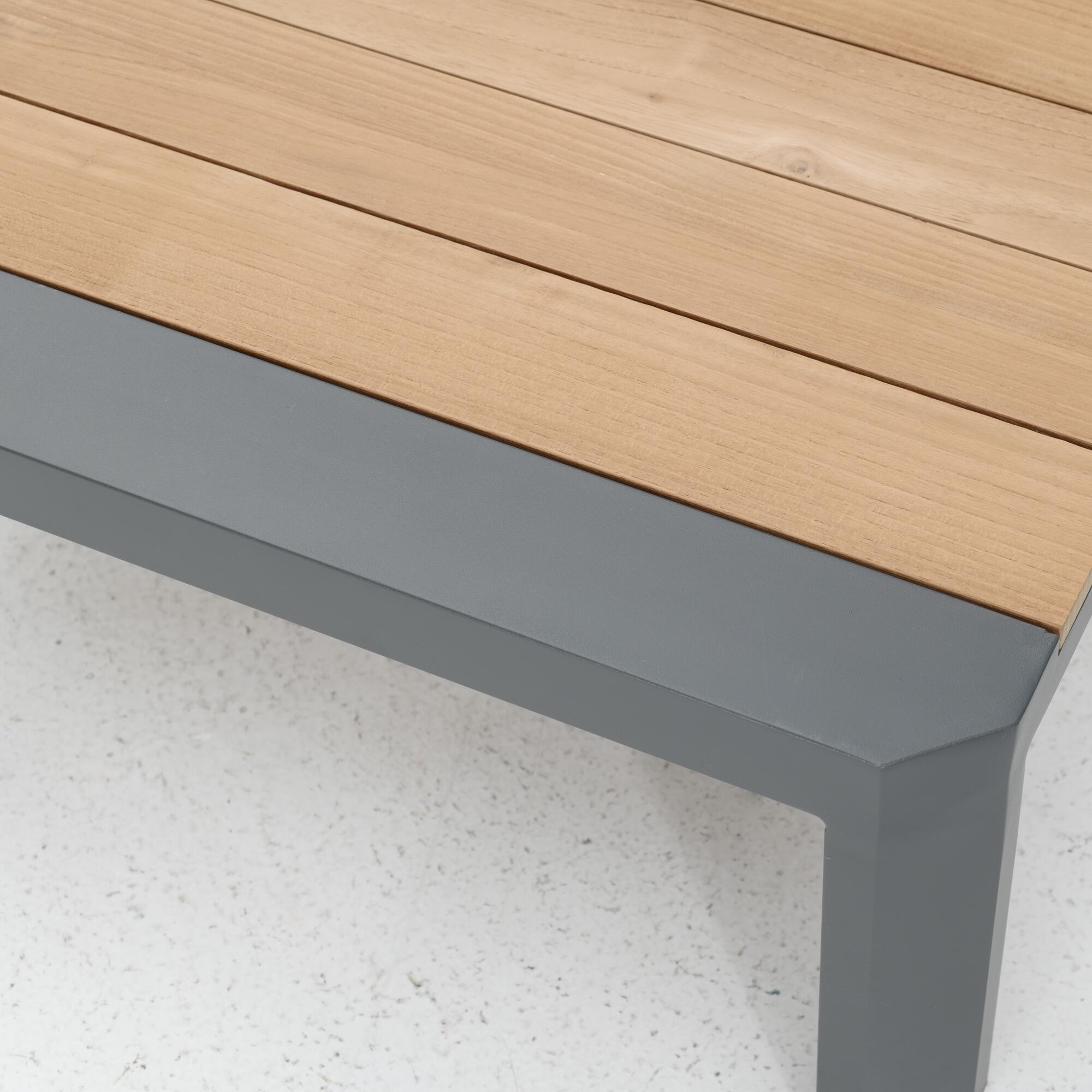 Salotto da giardino angolare per 5 persone marrone Bali NATERIAL con cuscini in poliestere grigio - 18