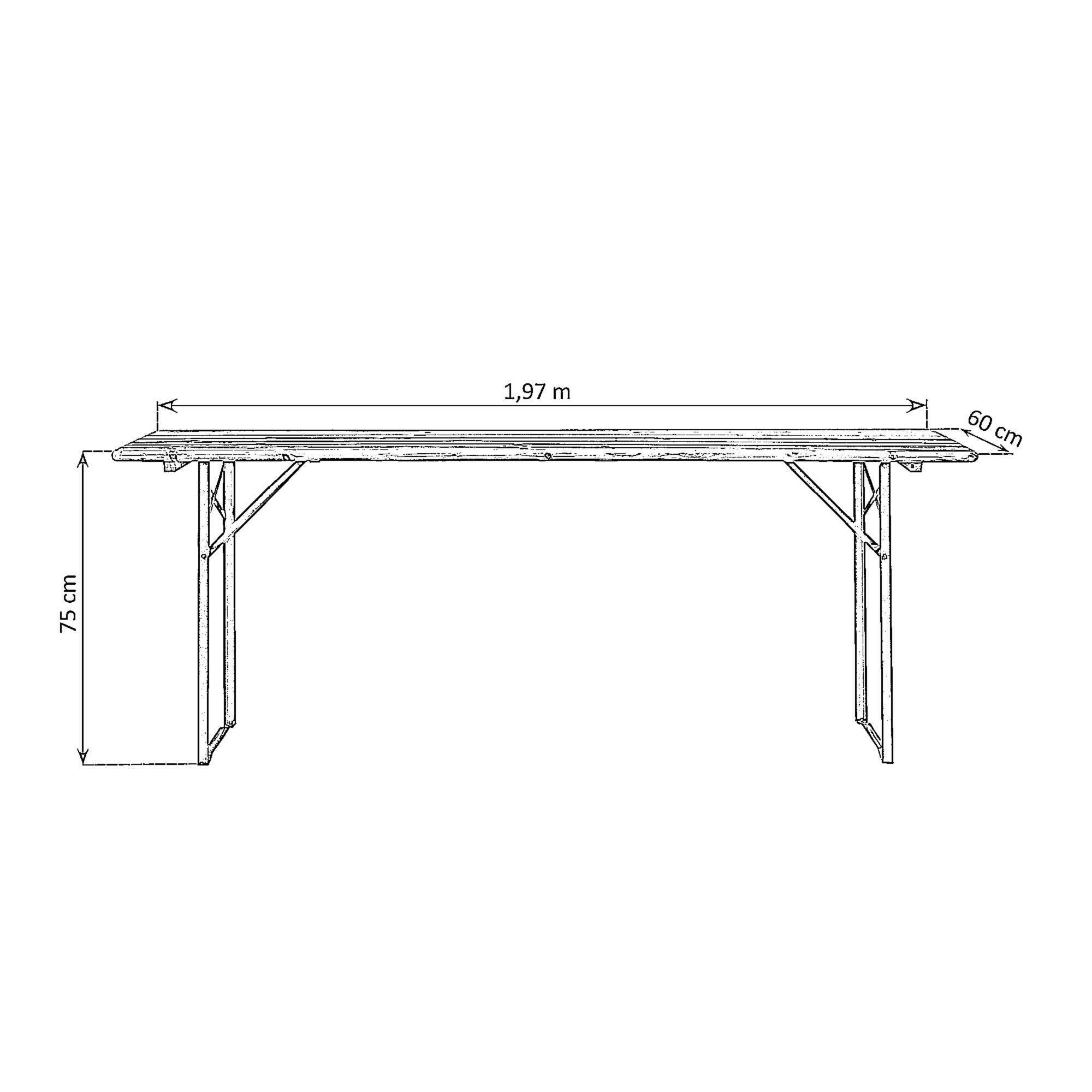 Set tavolo e sedie Fira in acciaio marrone per 8 persone - 9