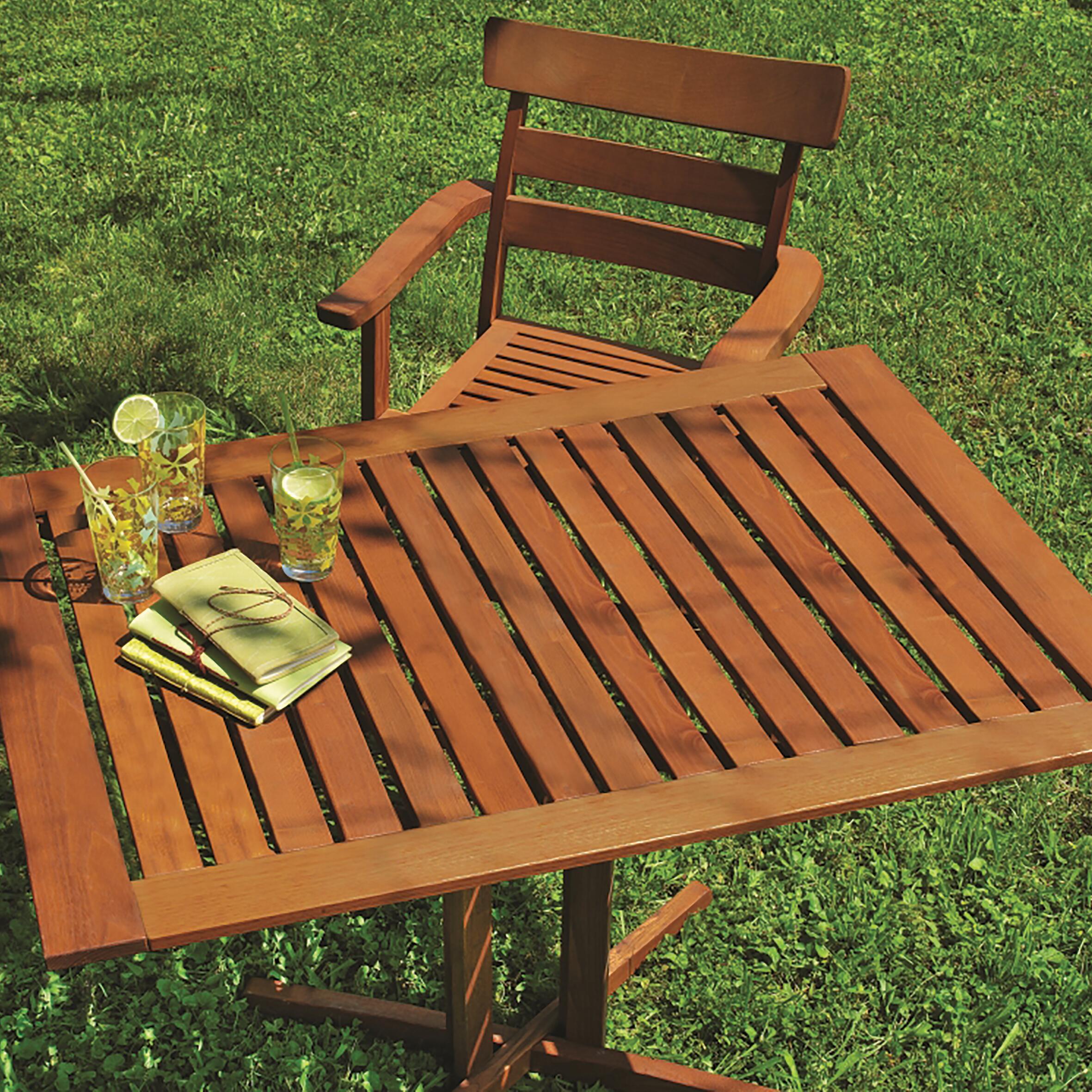 Olio per legno da esterno a con solvente V33 Mobili da giardino miele opaco 1 lt - 2