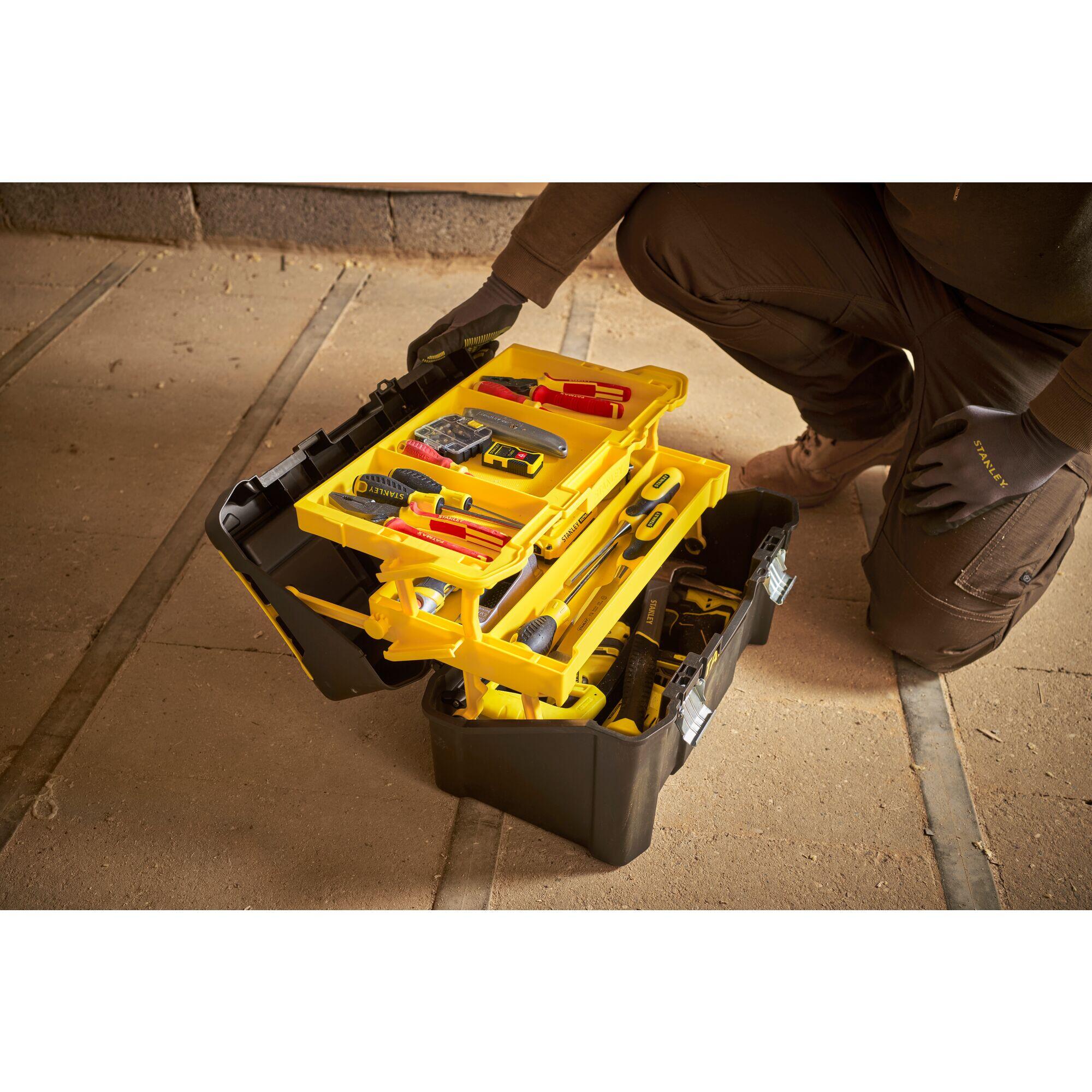 Cassetta porta attrezzi STANLEY  in polipropilene L28.0 X H25.0 X P25 cm - 3