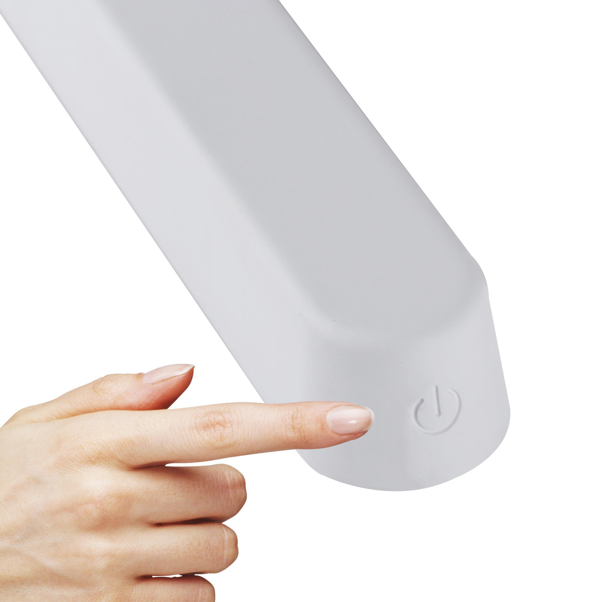 Réglette LED rechargeable USB, L.40 cm, orientable, blanc INSPIRE Leila - 5