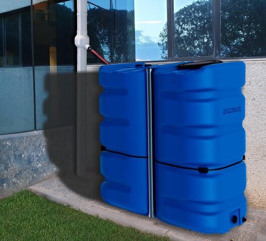 Récupérateur d'eau Aquablock SCHUTZ XL rectangulaire bleu , 3000 l - 2