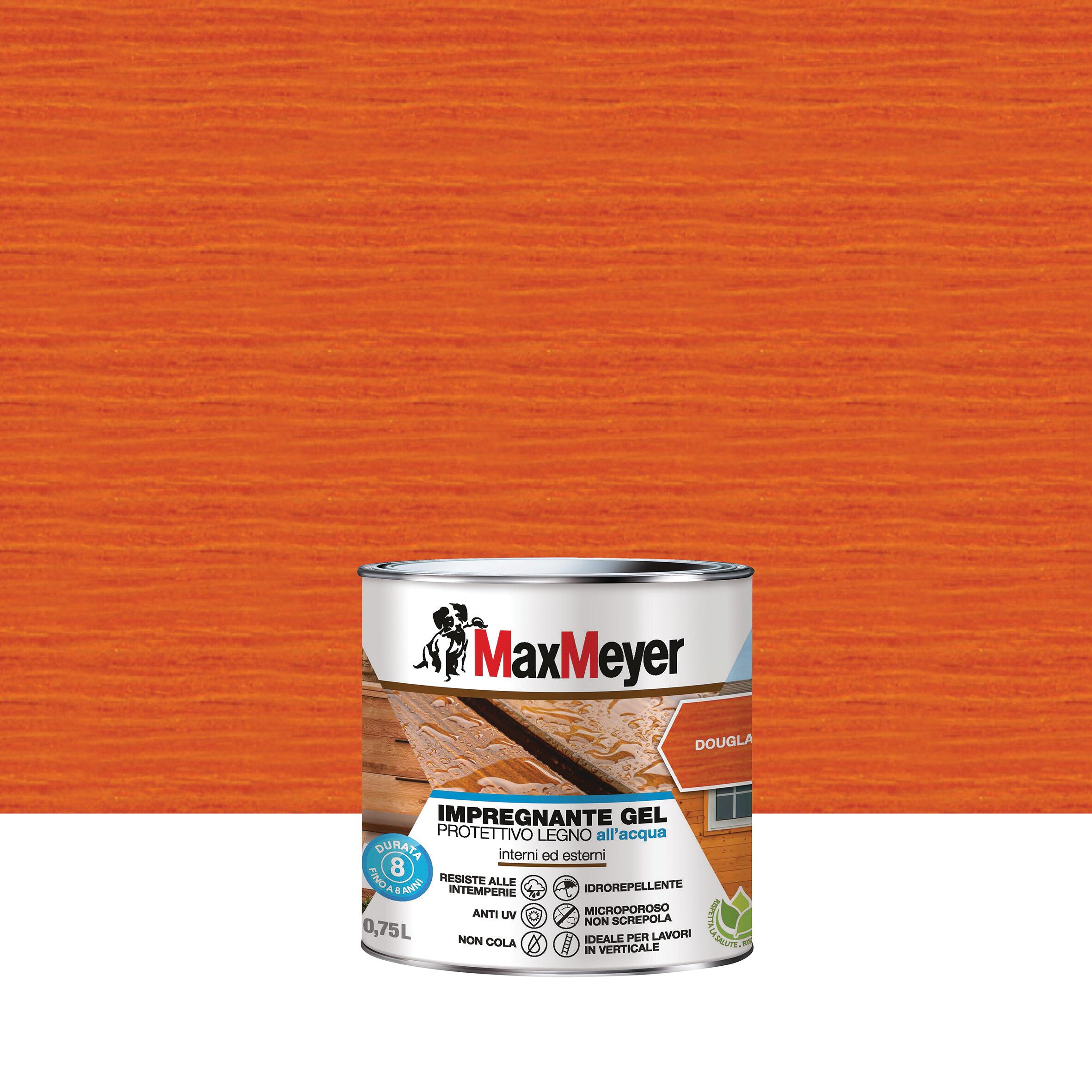 Impregnante per legno da esterno a base acqua MAXMEYER Gel douglas opaco 0.75 lt, 8 anni di protezione. - 5