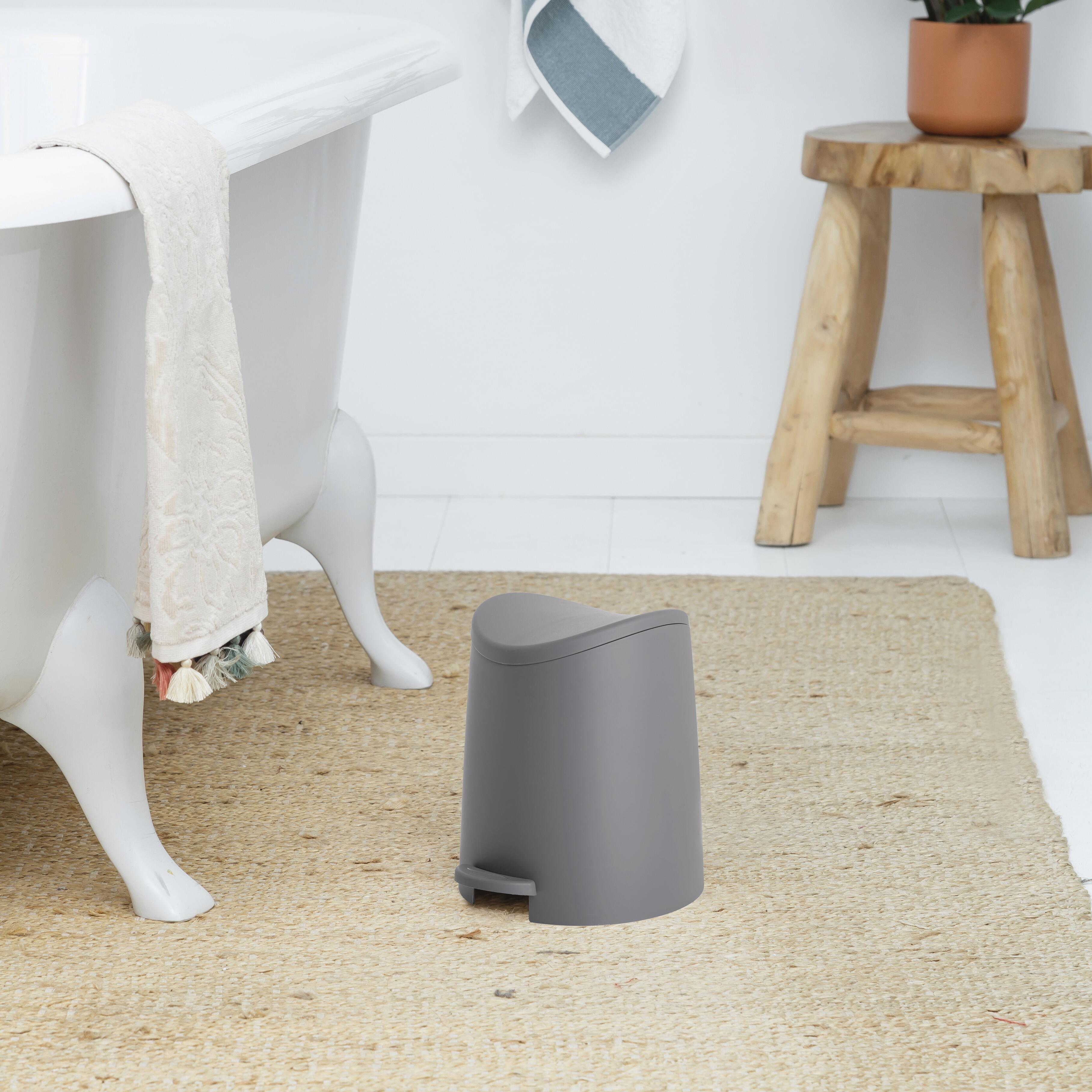 Cestino da bagno a pedale TATAY Grigio antracite 3 L in polipropilene - 2