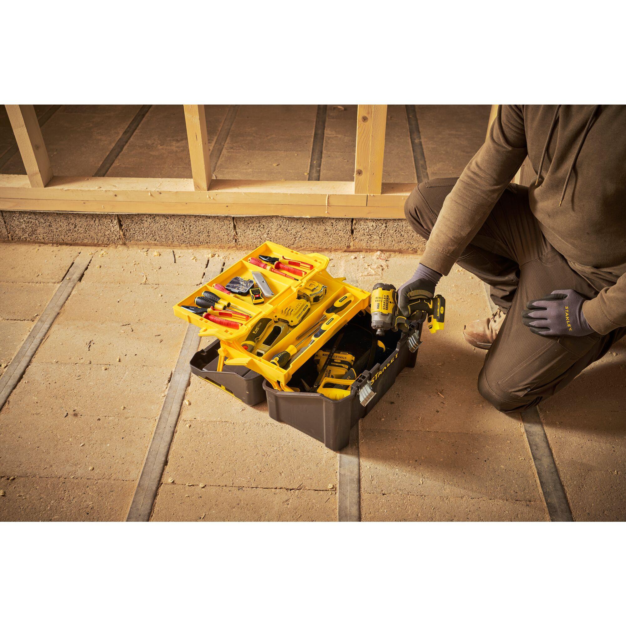 Cassetta porta attrezzi STANLEY  in polipropilene L28.0 X H25.0 X P25 cm - 2