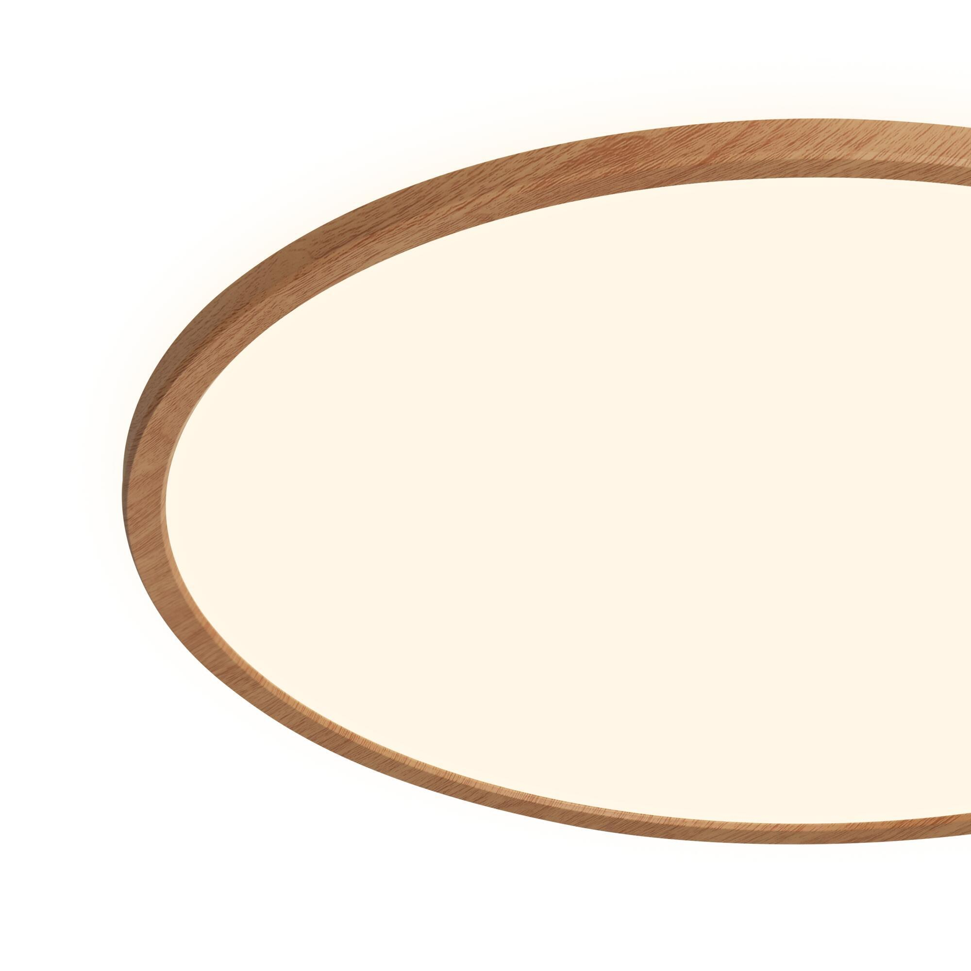 Plafonnier LED salle de bain Lano, D.29.4 cm 1700 lm blanc neutre, bois Inspire - 7