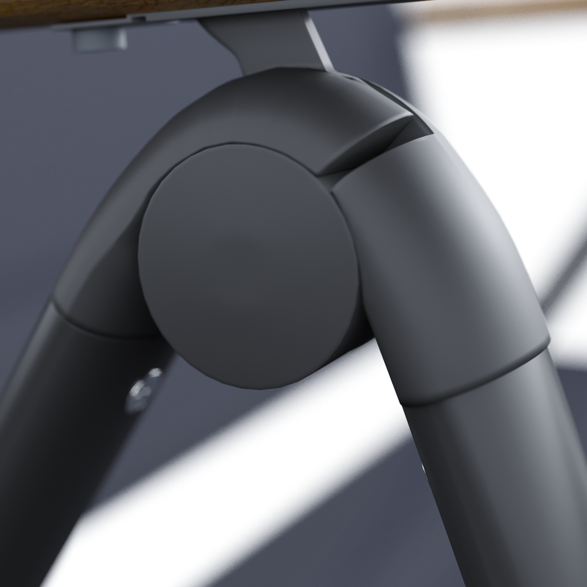 Dondolo NATERIAL struttura in acciaio antracite, cuscini in poliestere antracite - 5