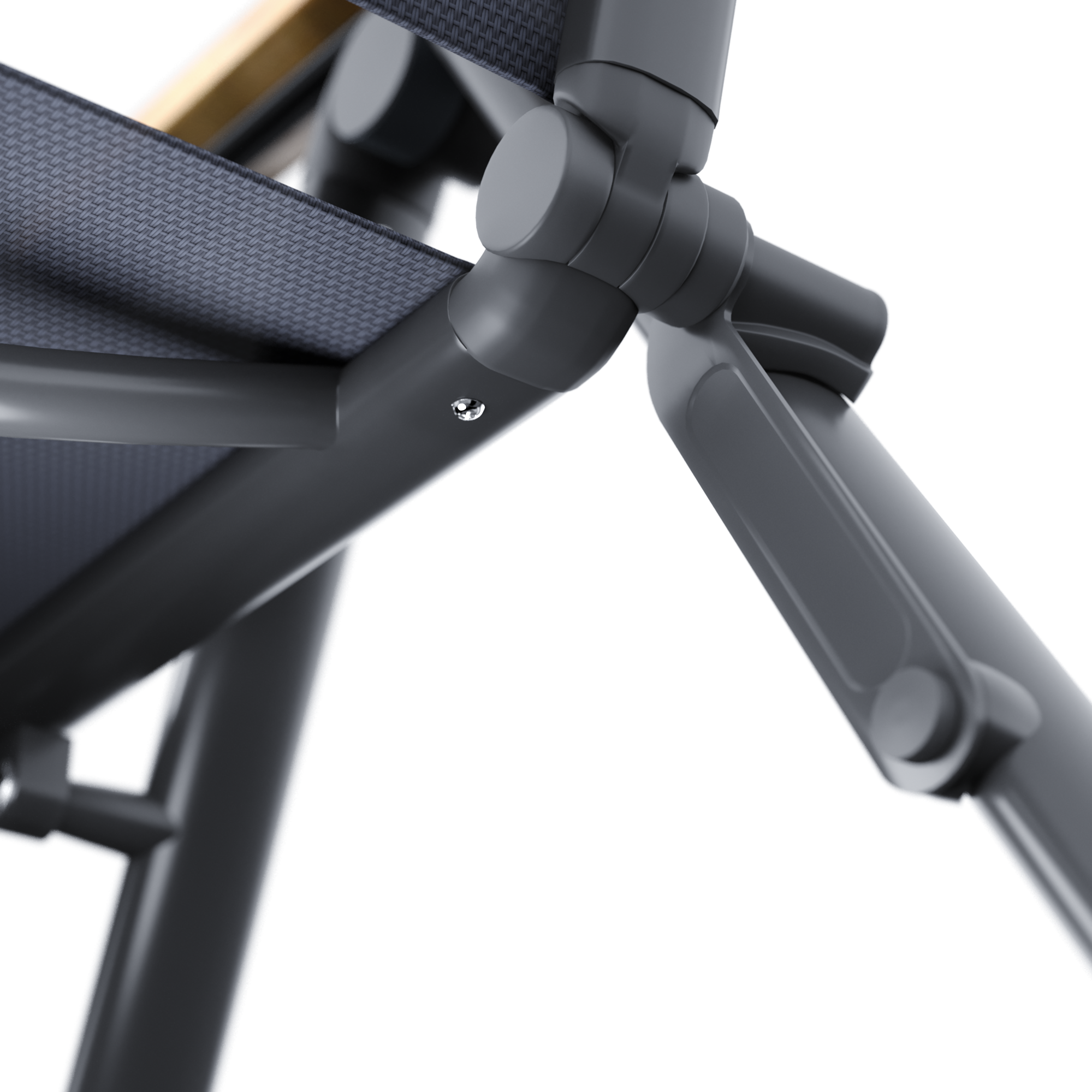 Dondolo NATERIAL struttura in acciaio antracite, cuscini in poliestere antracite - 6