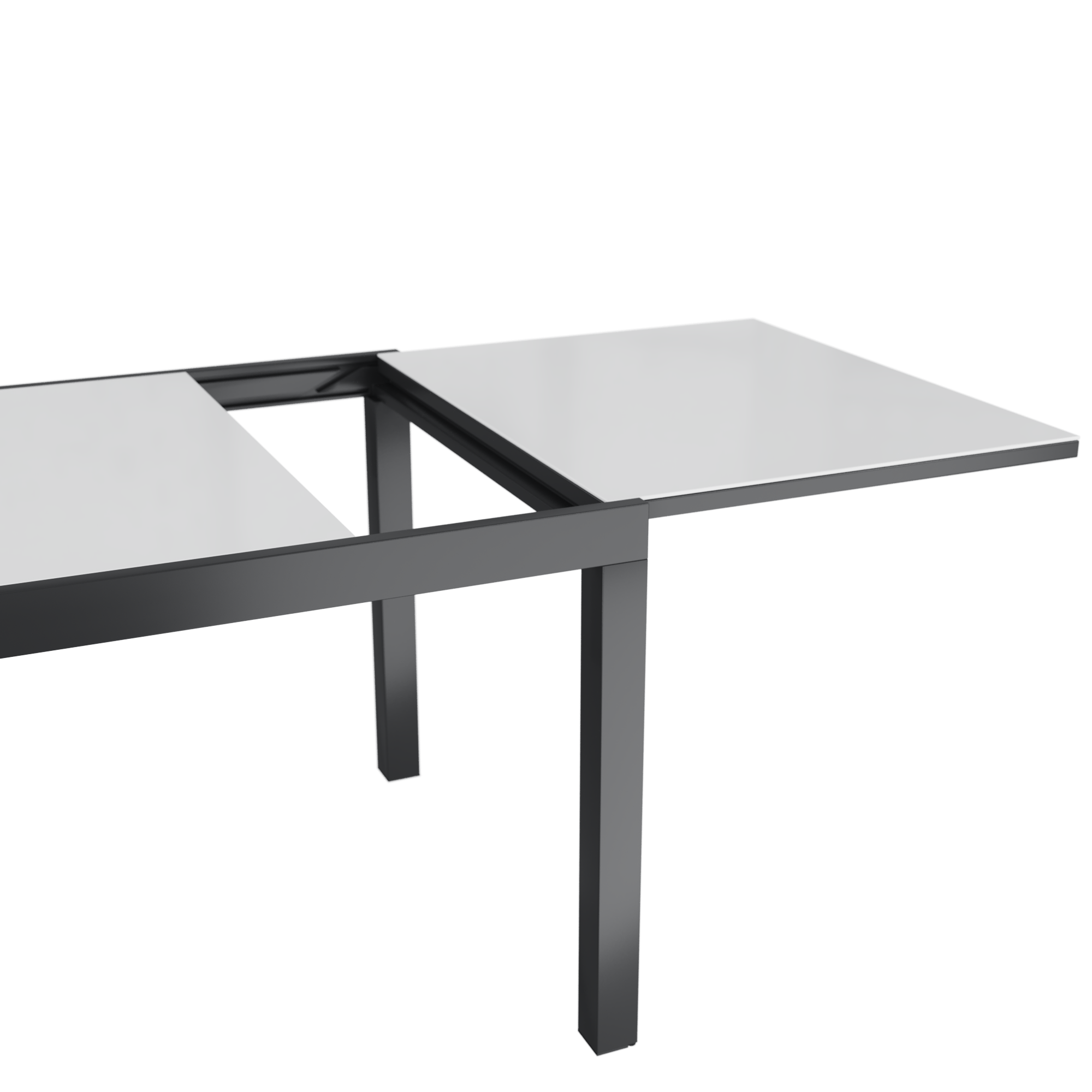 Table de jardin NATERIAL Lyra rectangulaire gris 6 personnes - 7
